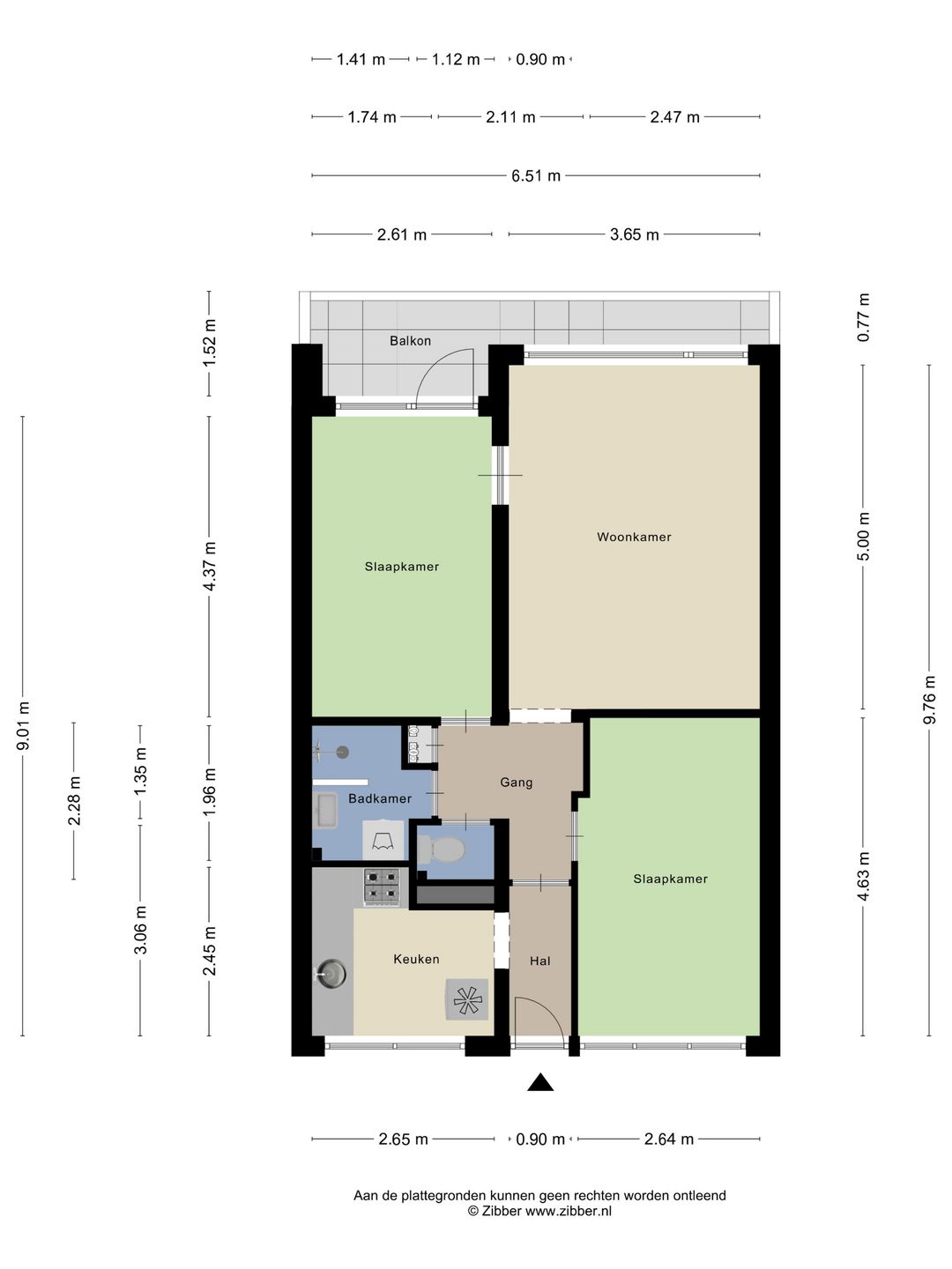 Bright apartment with south-facing balcony and unobstructed views on the 9th floor — 23