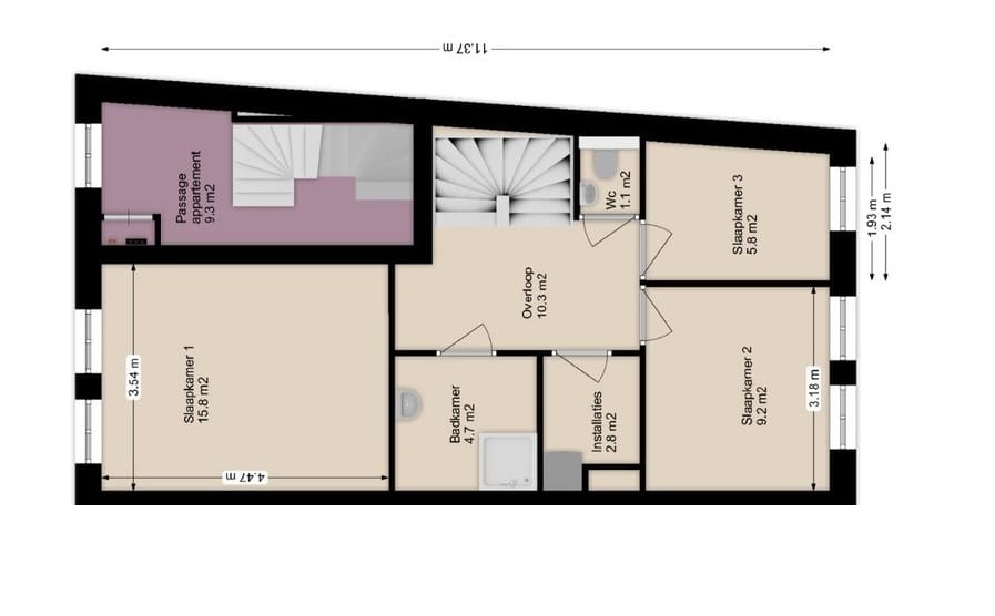 Foto 6 van Riddershof - Maisonnettes 5 (Bouwnr. 5)