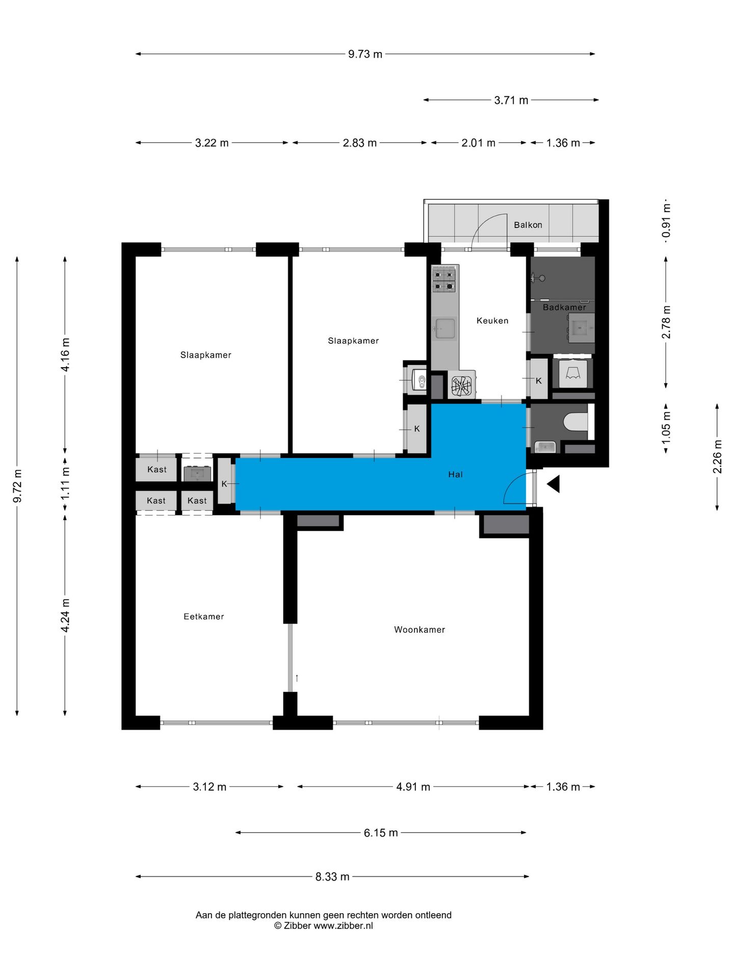 Ready-to-move 4-room apartment with ensuite dining room and balcony in Princenhage — 40