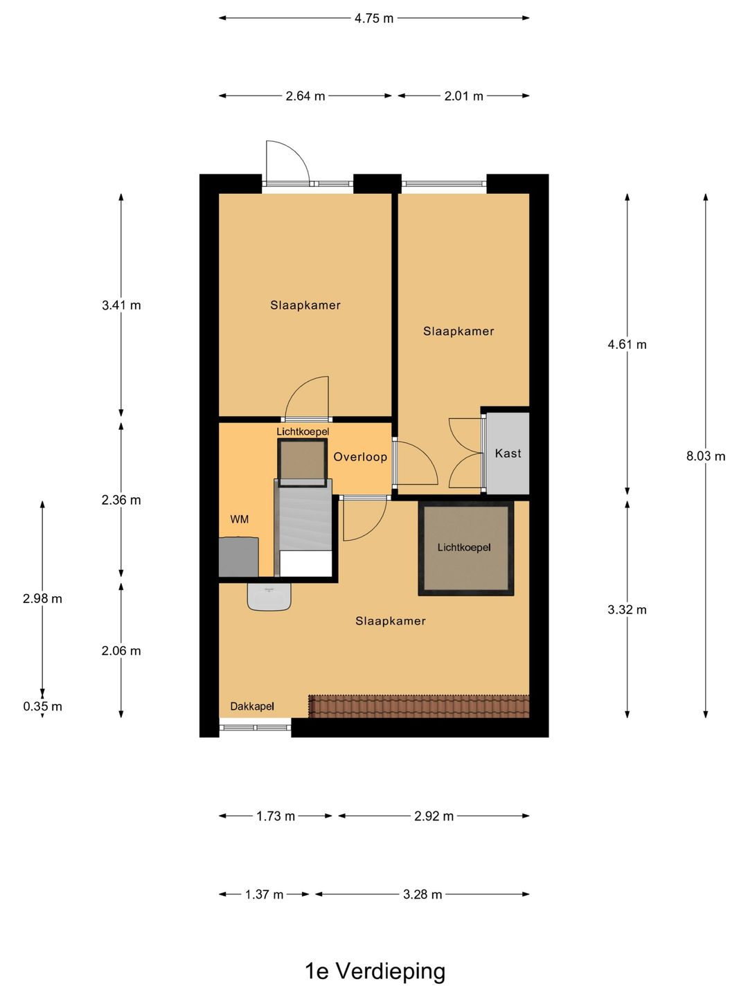 Characteristic terraced house near Hoorn city center and train station — 46