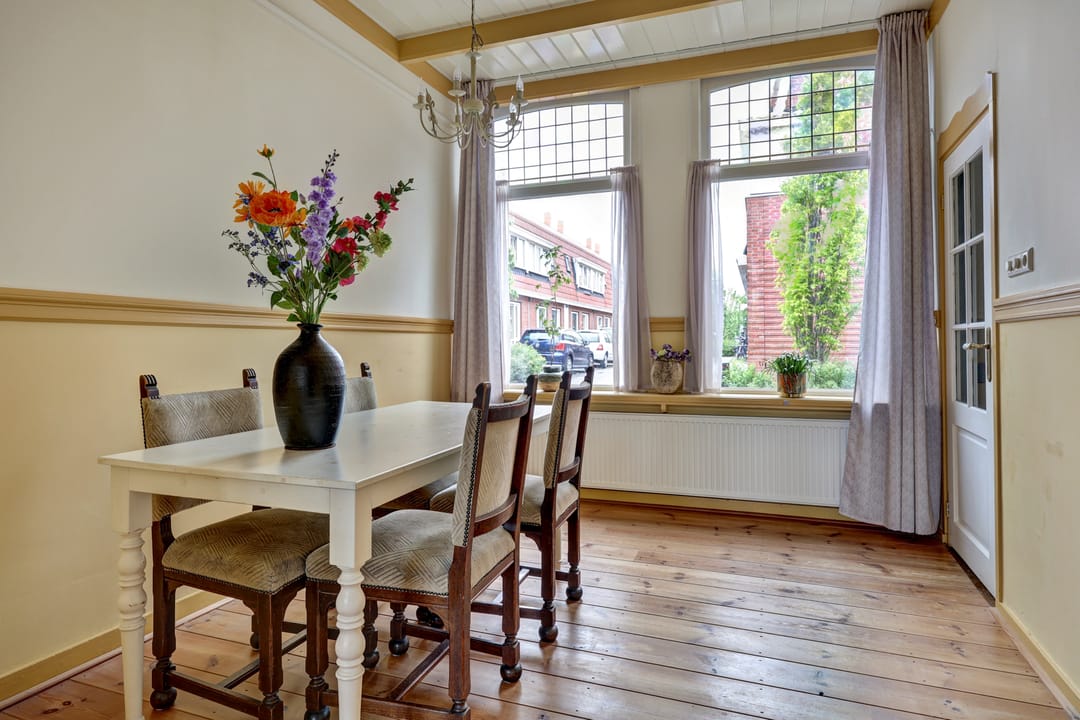 Characteristic terraced house near Hoorn city center and train station — 11