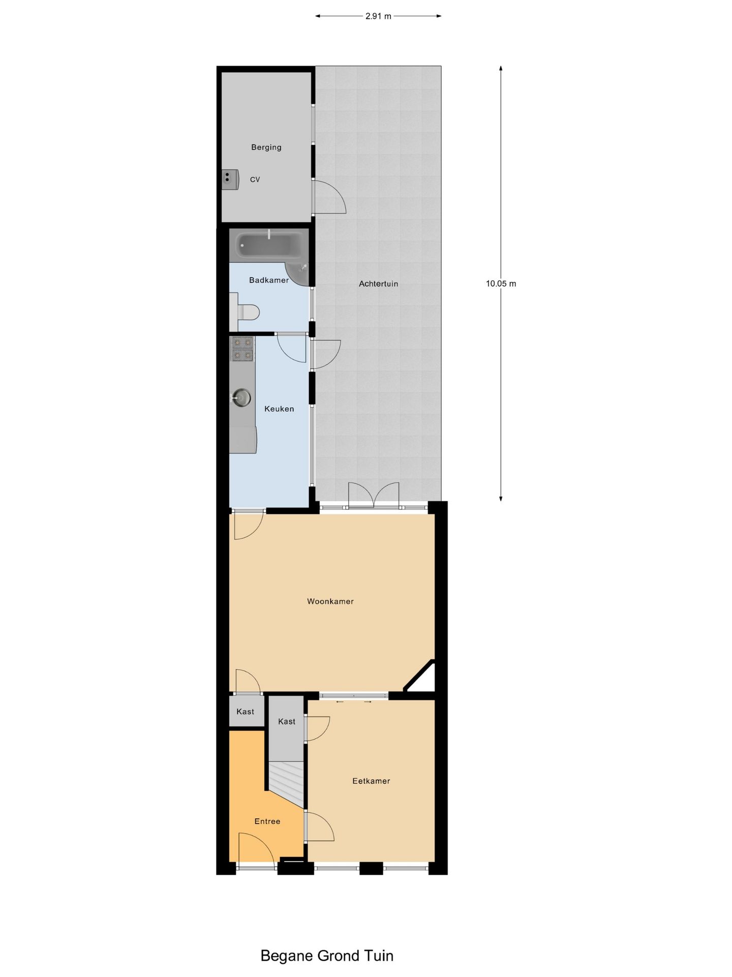 Characteristic terraced house near Hoorn city center and train station — 44
