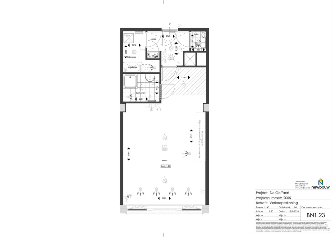 Foto 7 van Studio betaalbare koop (Bouwnr. 1.23)