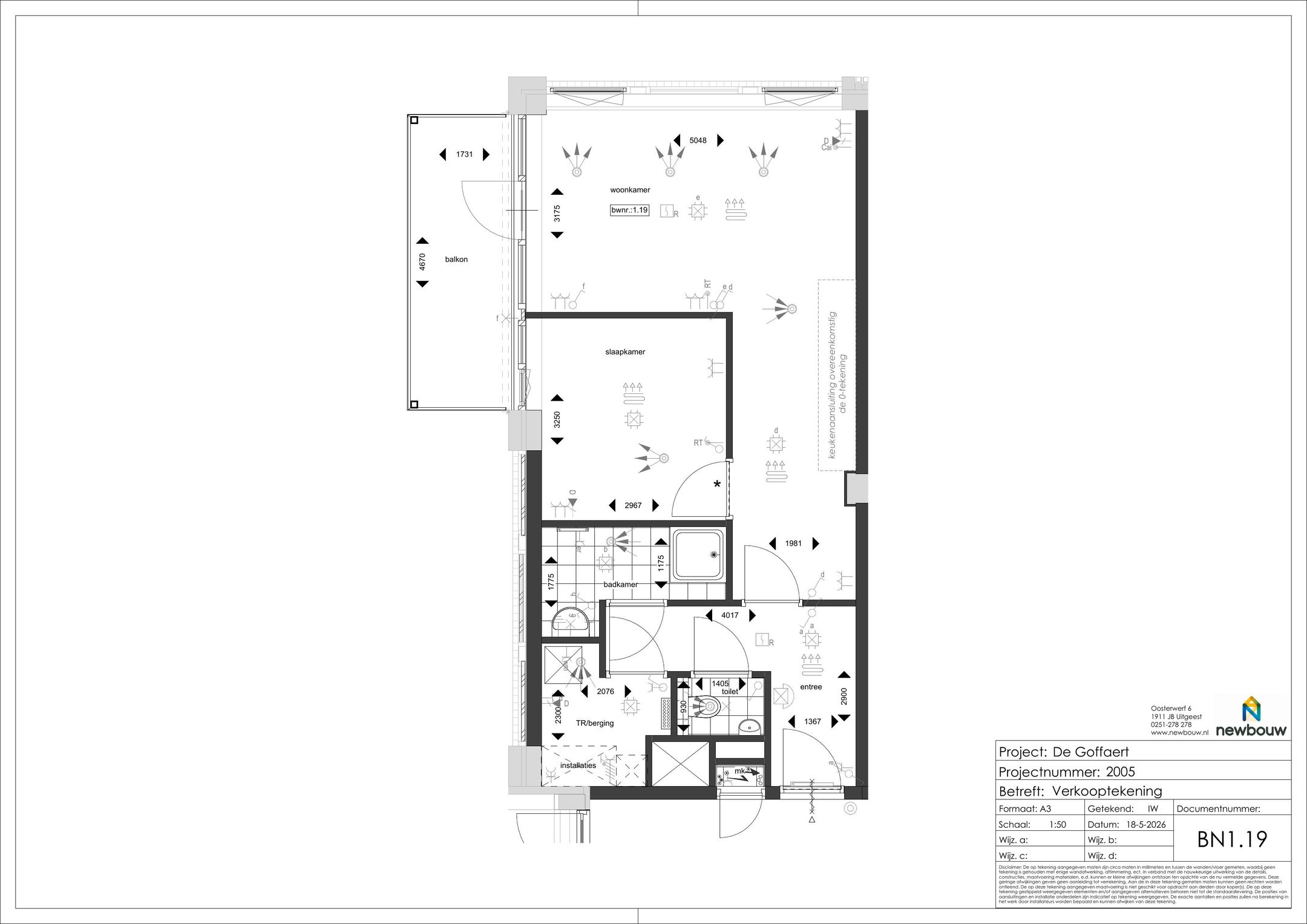 Foto 9 van Tweekamerappartement compact (Bouwnr. 1.19)