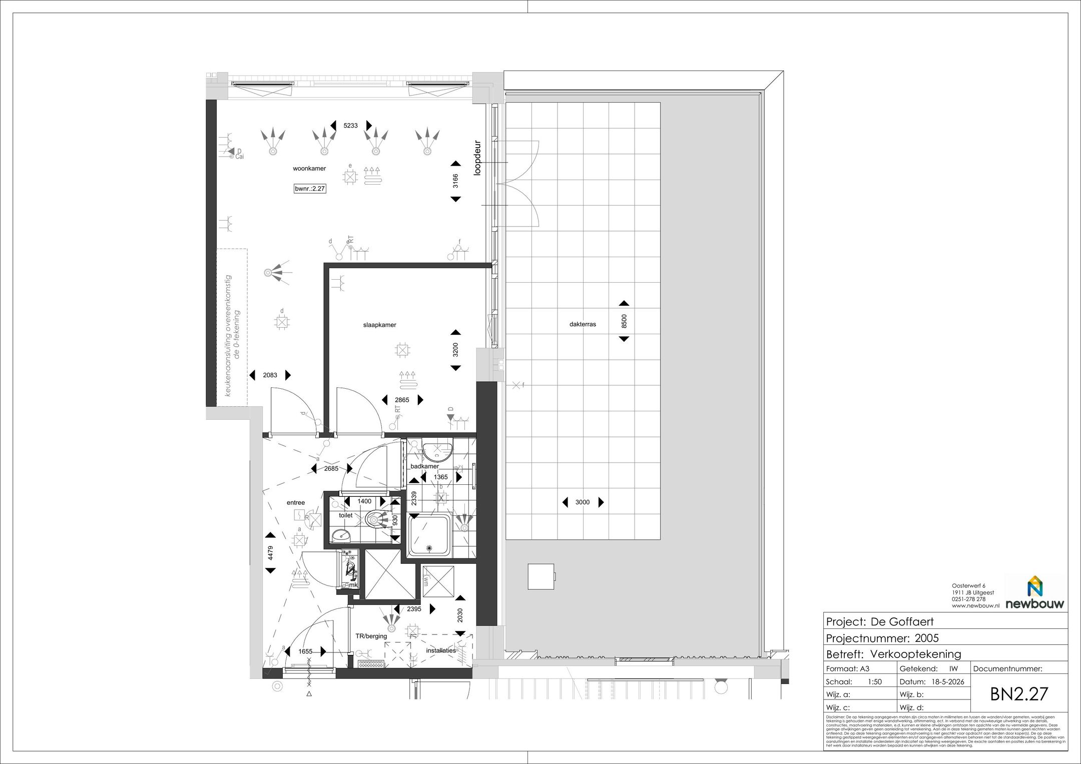 Foto 9 van Tweekamerappartement compact (Bouwnr. 2.27)