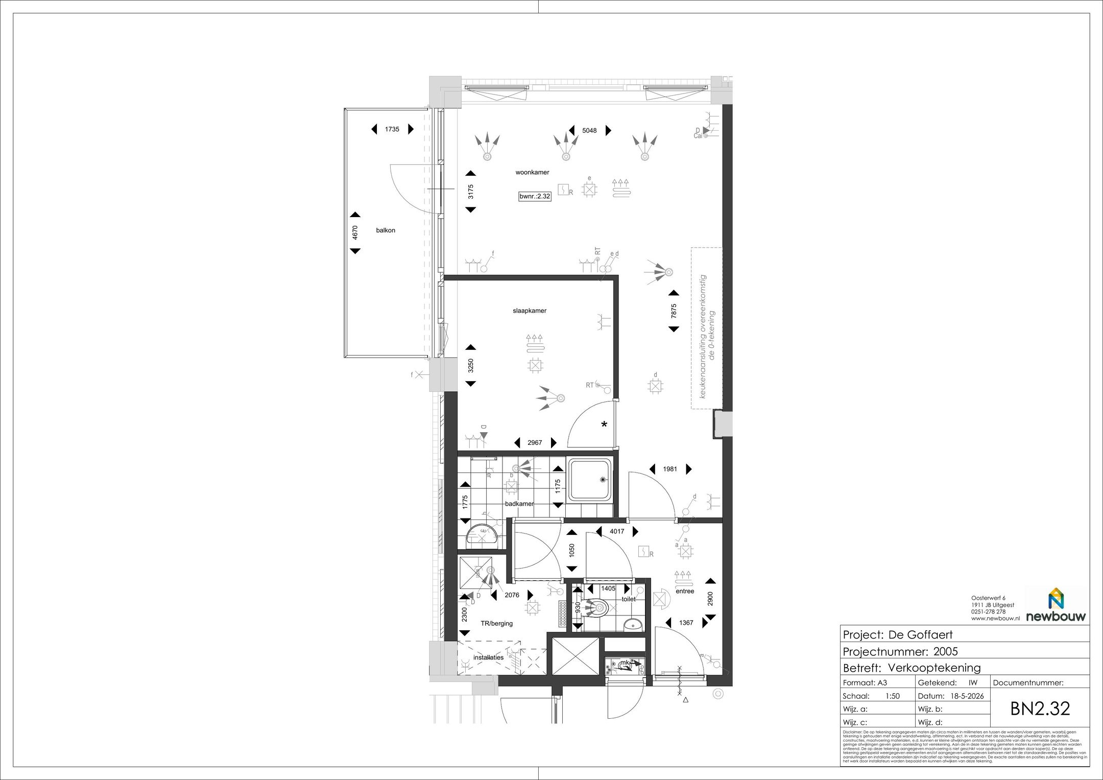 Photo 9 of Tweekamerappartement compact (Bouwnr. 2.32)
