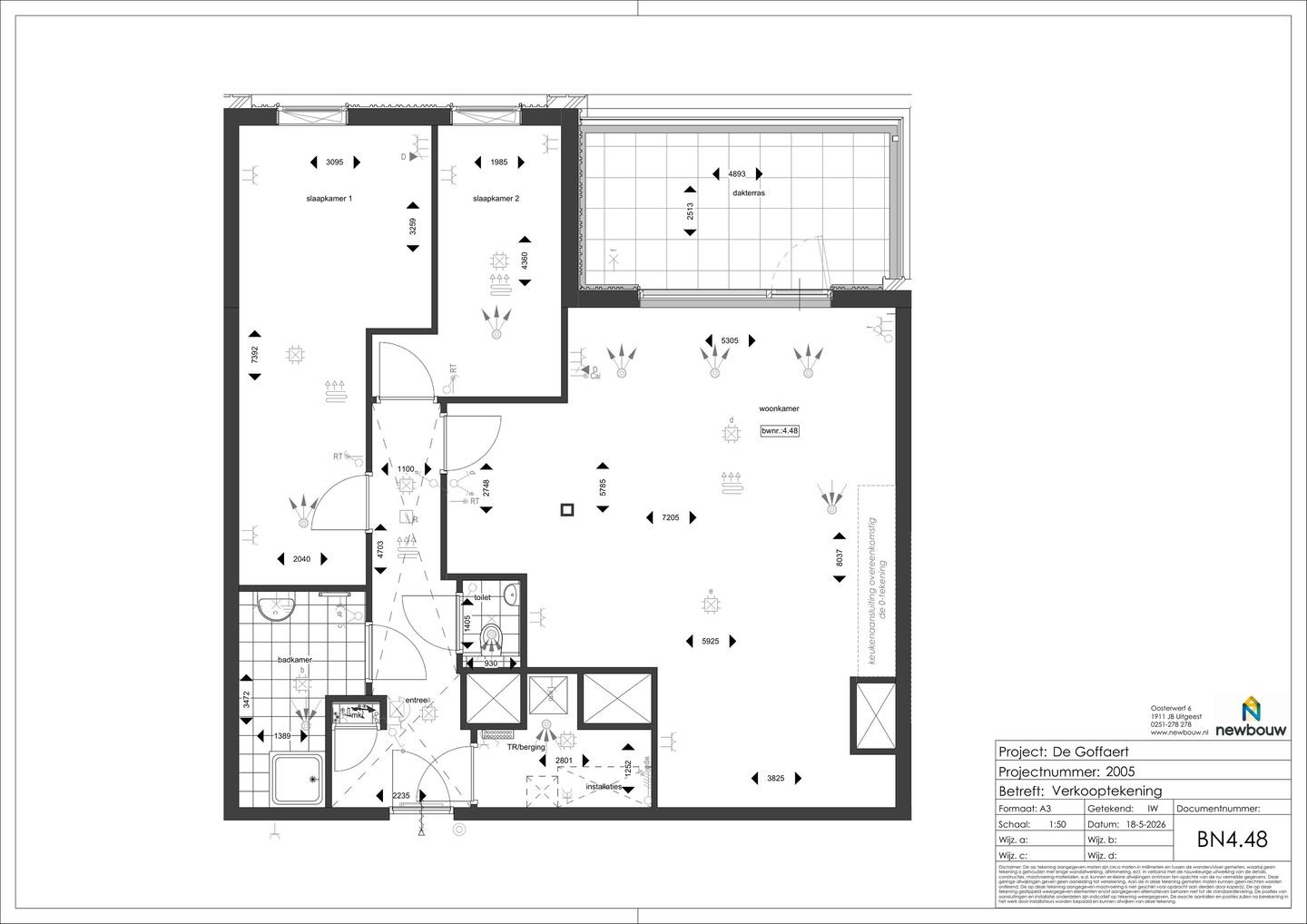 Foto 10 van Driekamerappartement 4e verdieping (Bouwnr. 4.48)