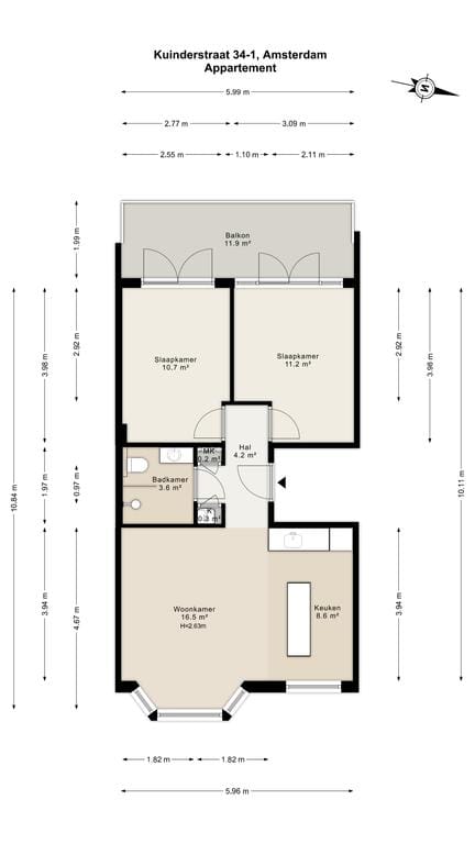 Foto 31 van Kuinderstraat 34-1
