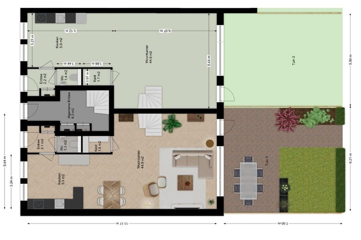 Foto 5 van Riddershof - Maisonnettes 11 (Bouwnr. 11)