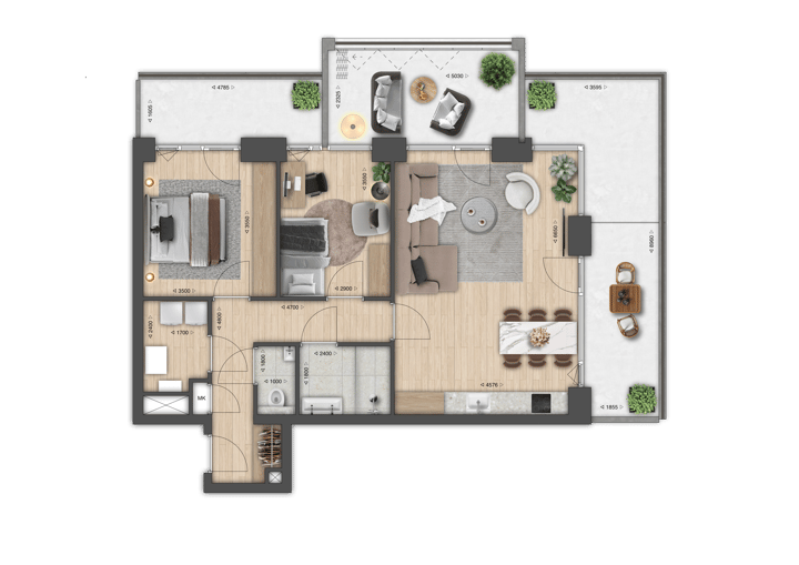 Foto 3 van Appartement (Bouwnr. 14)