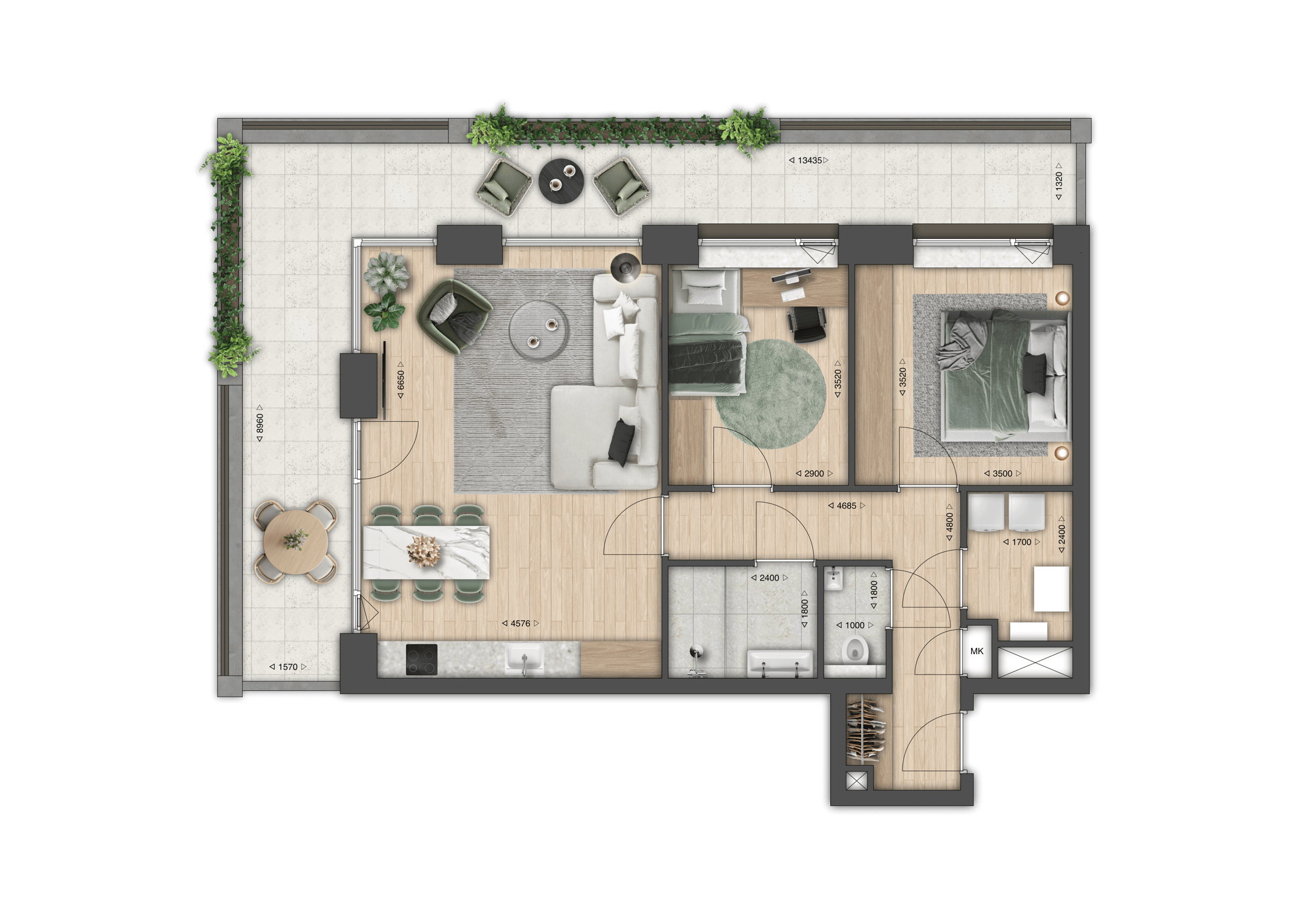Foto 3 van Appartement (Bouwnr. 7)
