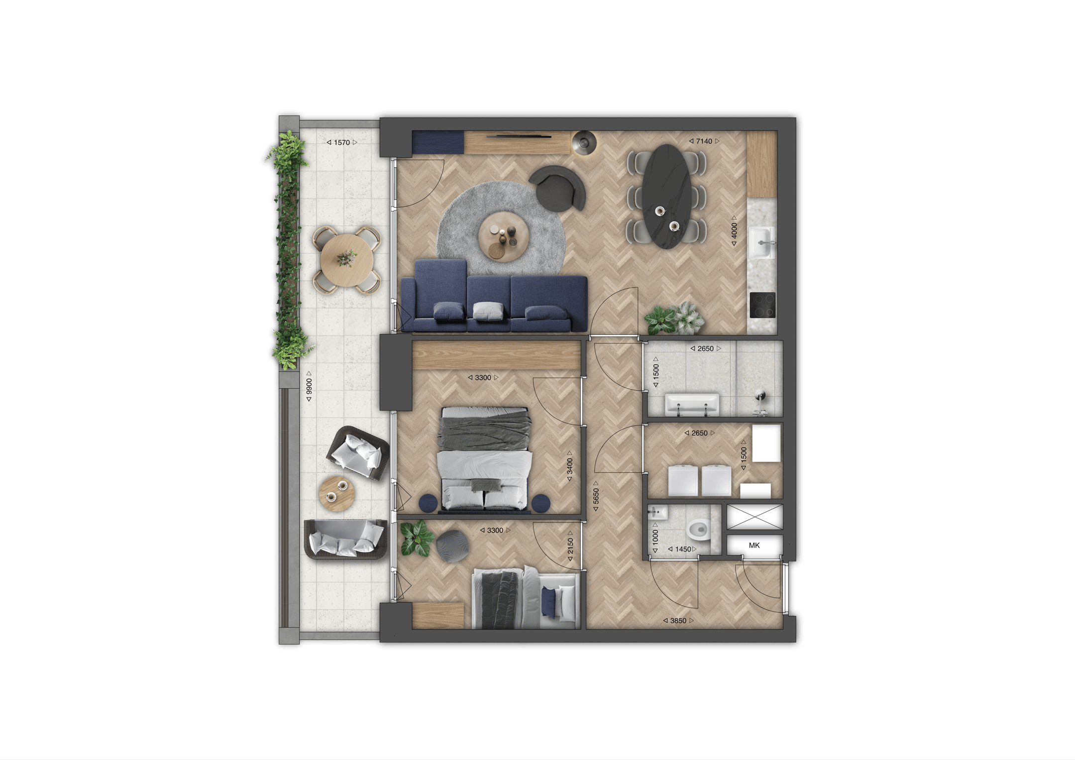 Photo 3 of Appartement (Bouwnr. 9)