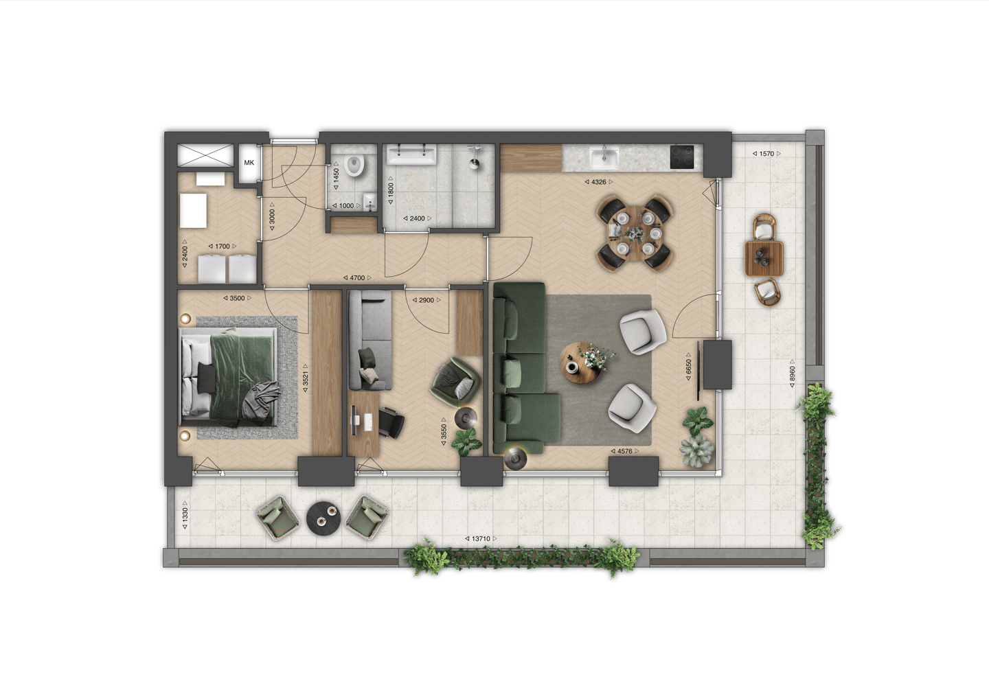 Foto 5 van Appartement (Bouwnr. 6)