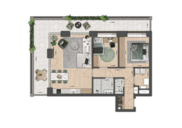 Foto 3 van Appartement (Bouwnr. 1)