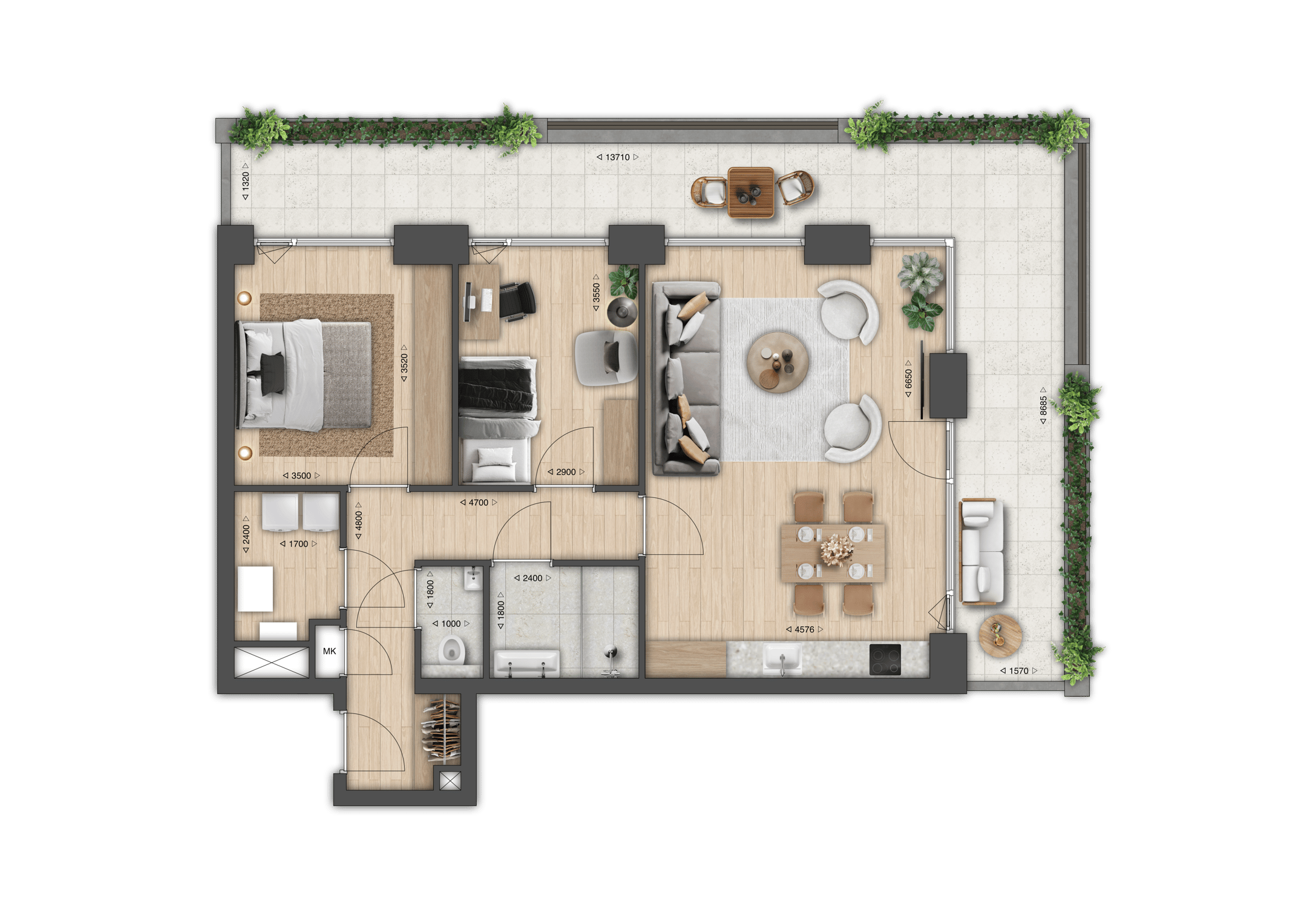 Foto 3 van Appartement (Bouwnr. 8)