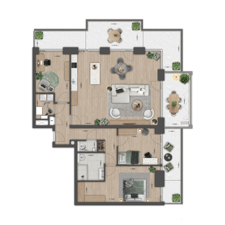 Foto 3 van Appartement (Bouwnr. 36)