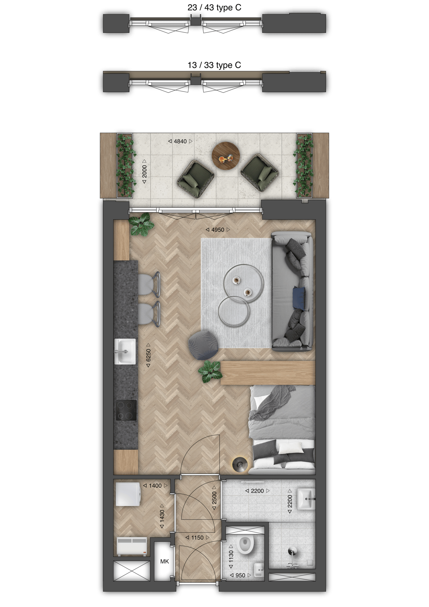 Foto 4 van Studio (Bouwnr. 3)