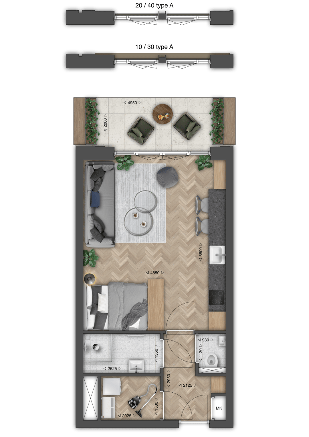 Photo 2 of Studio (Bouwnr. 20)