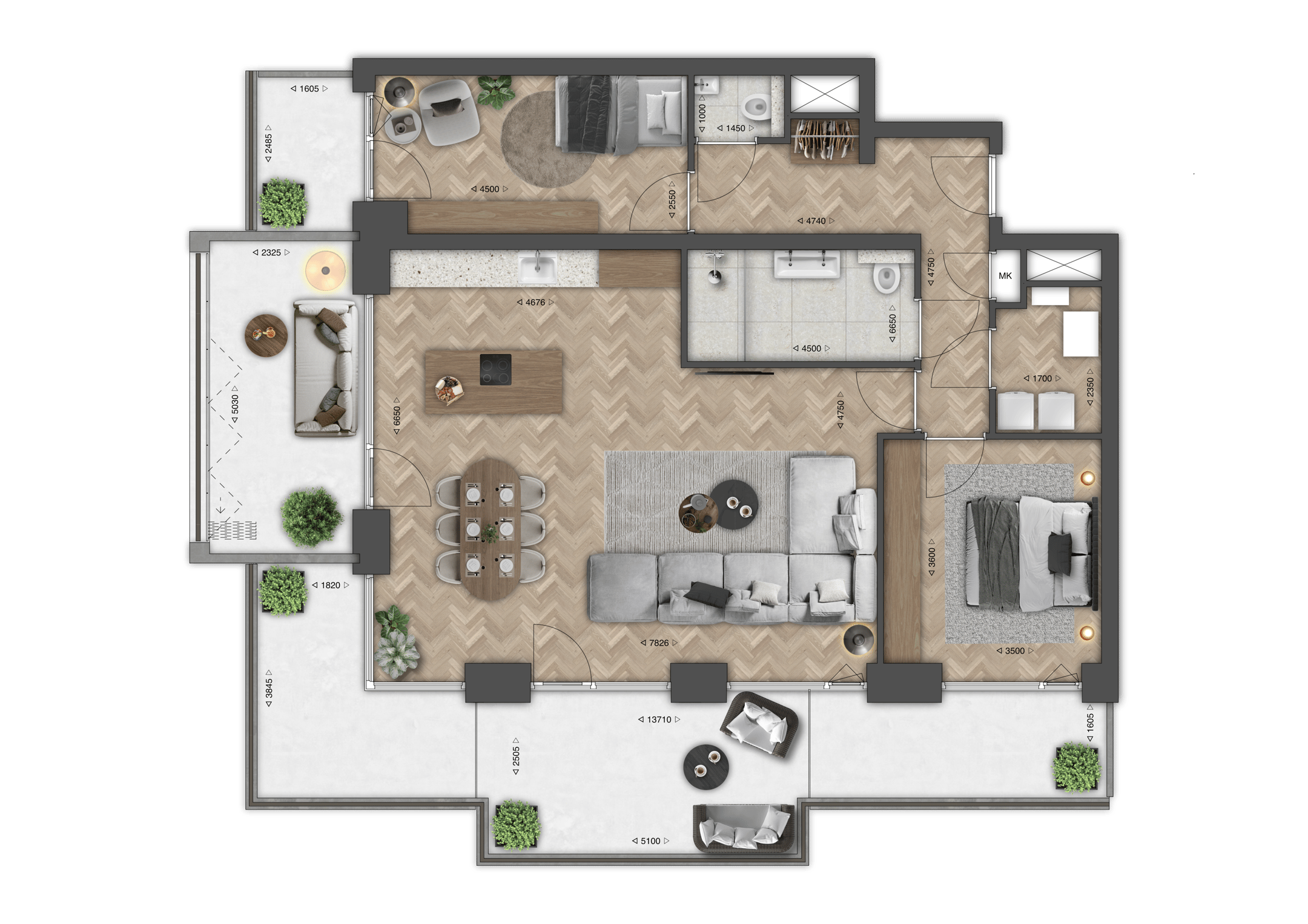 Foto 3 van Appartement (Bouwnr. 37)
