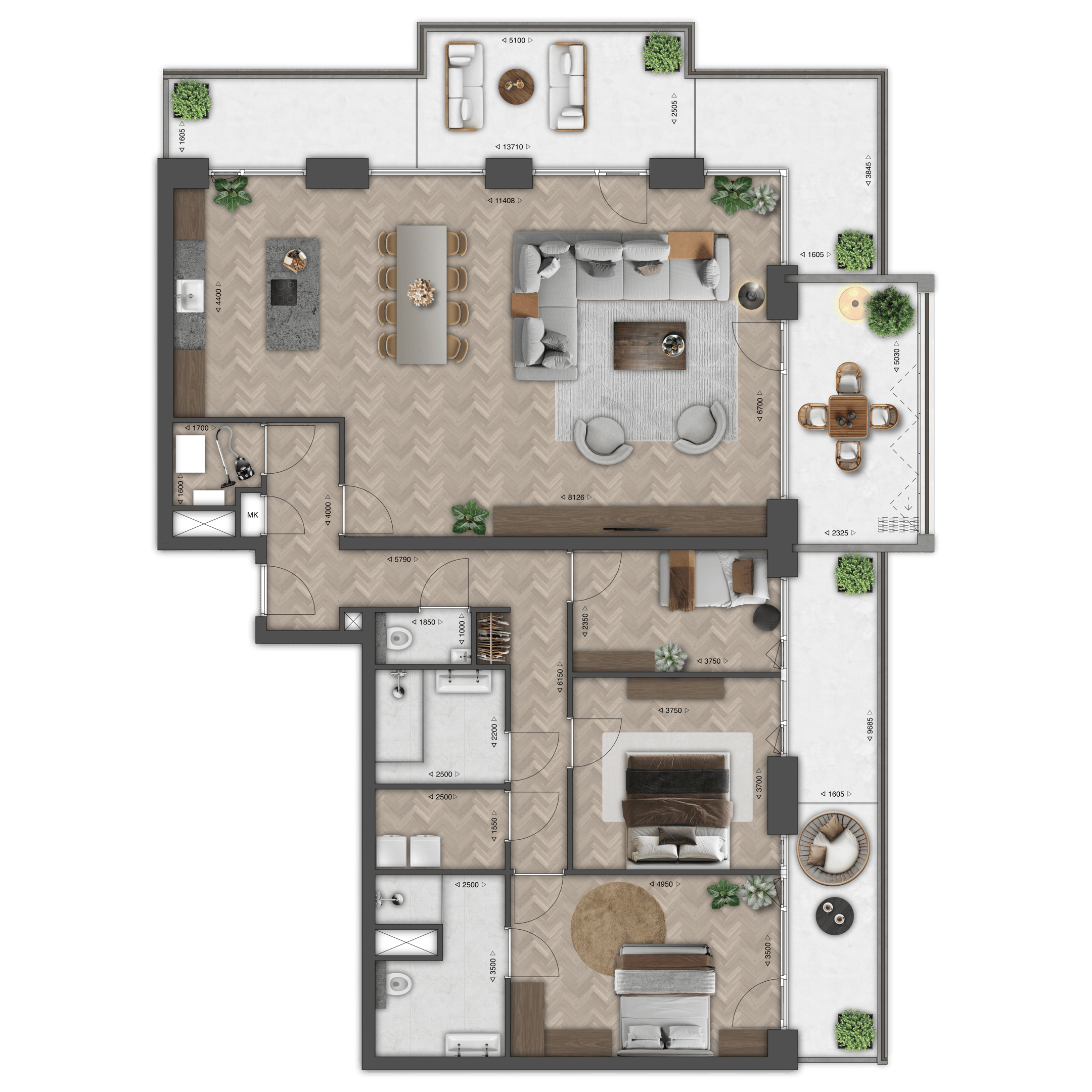 Foto 3 van Appartement (Bouwnr. 40)