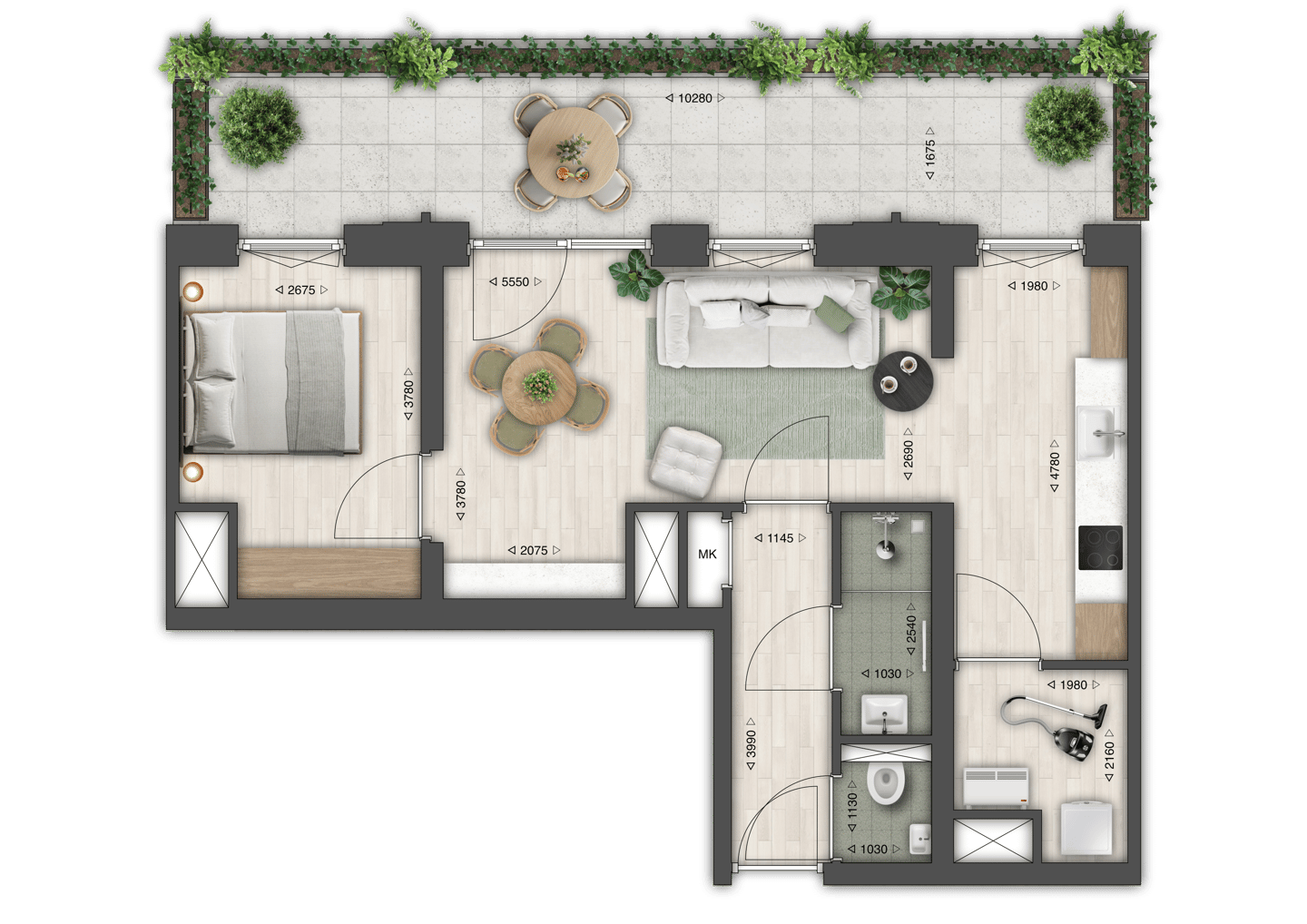 Foto 4 van Appartement (Bouwnr. 51)
