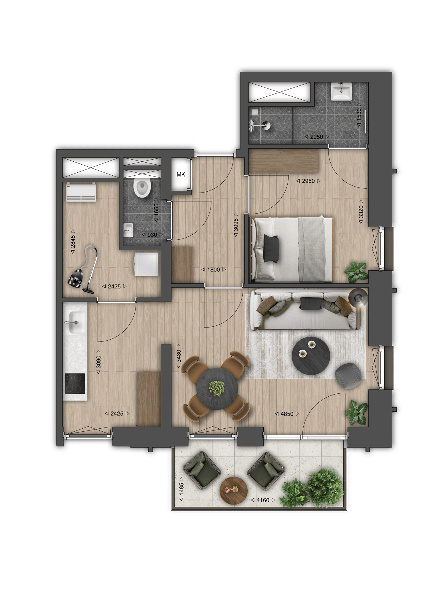 Foto 4 van Appartement (Bouwnr. 65)
