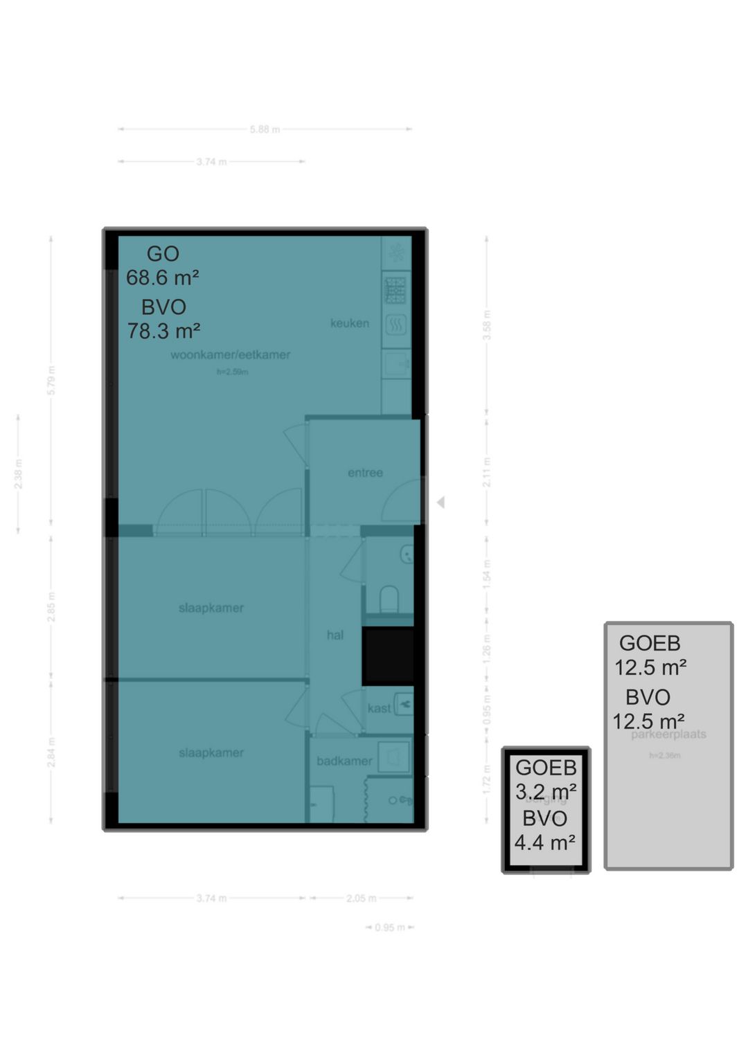 Beautifully Finished 2-Bedroom Apartment with Private Parking in Modern Complex — 30