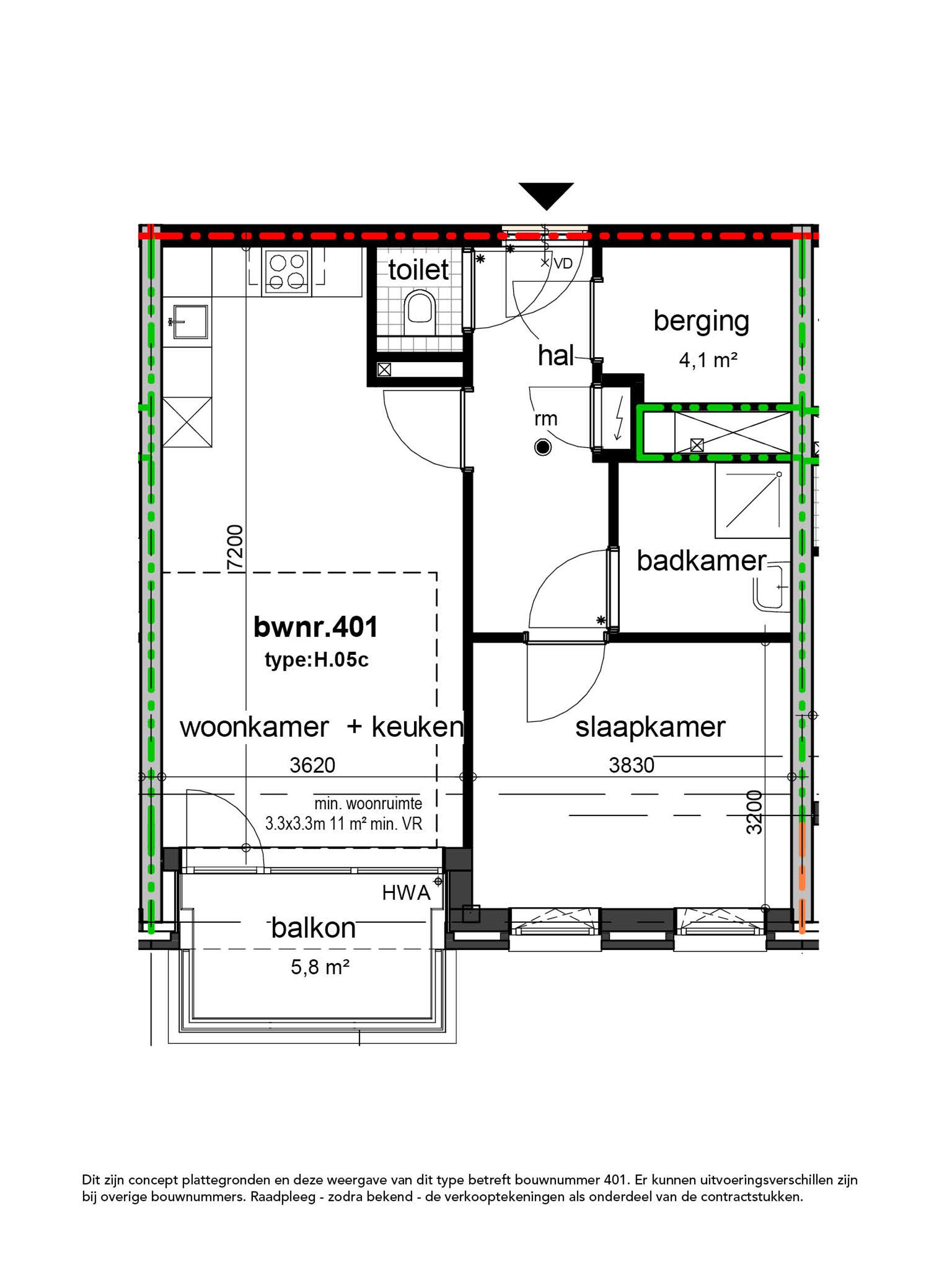 Foto 9 van Horizon startersappartement L (Bouwnr. 411)