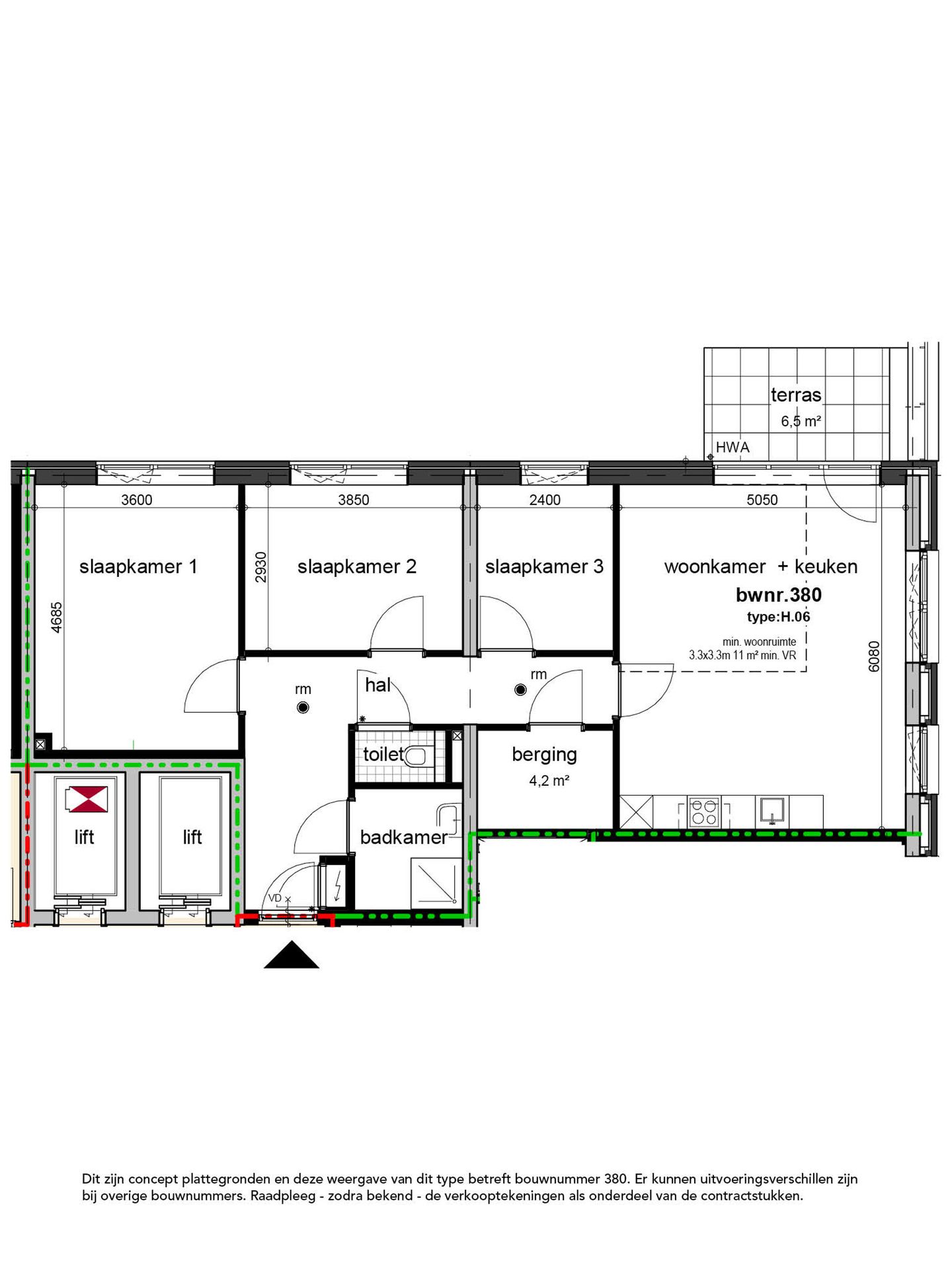 Foto 10 van Horizon 4-kamer appartement (Bouwnr. 467)