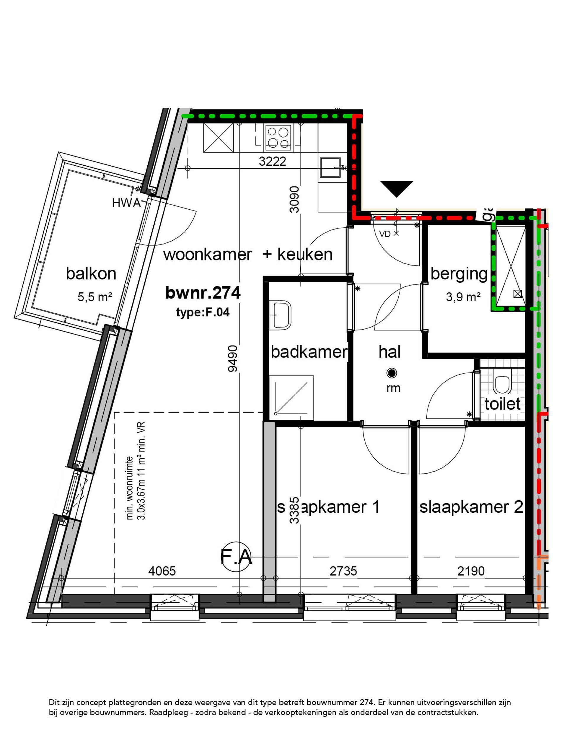 Photo 9 of Panorama 3-kamerappartement L (Bouwnr. 274)