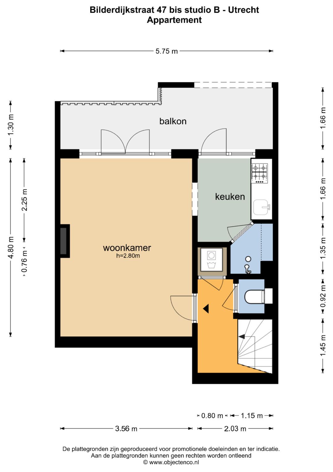 Studio with Balcony Near Utrecht Central Station — 33