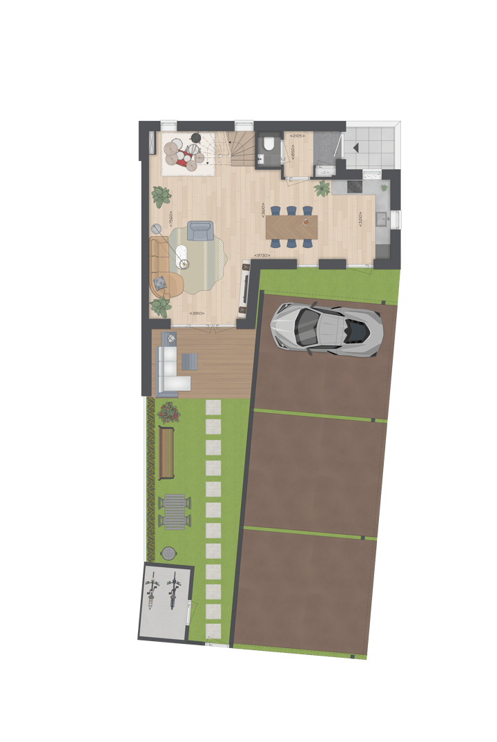 Foto 4 van Type E Hoekwoning (Bouwnr. 501)