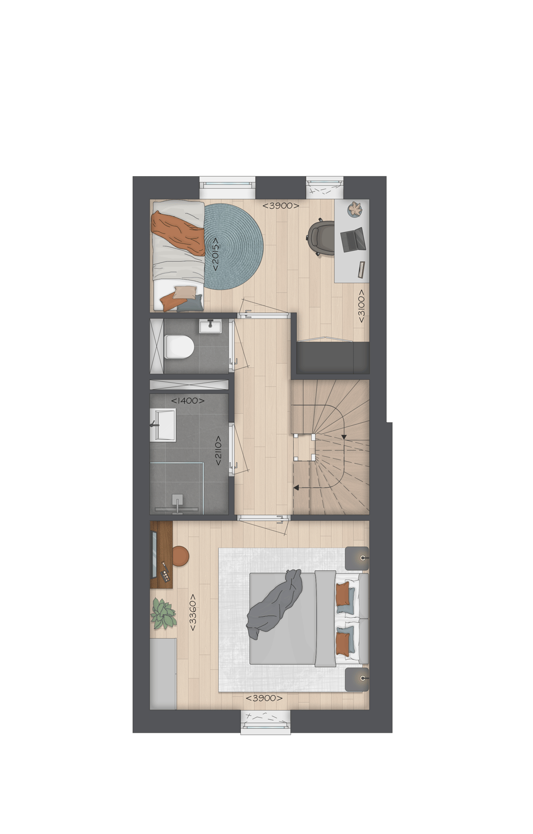 Foto 7 van Type F Tussenwoning (Bouwnr. 504)