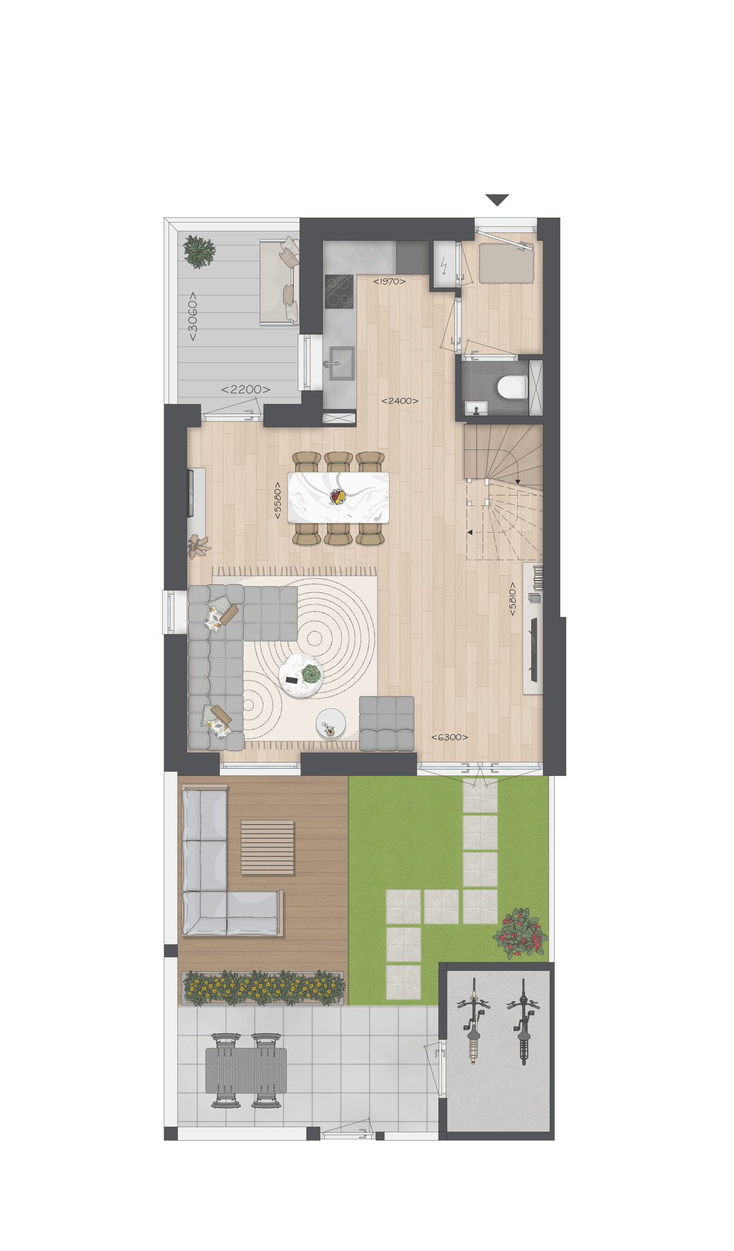 Foto 4 van Type  G Hoekwoning (Bouwnr. 506)