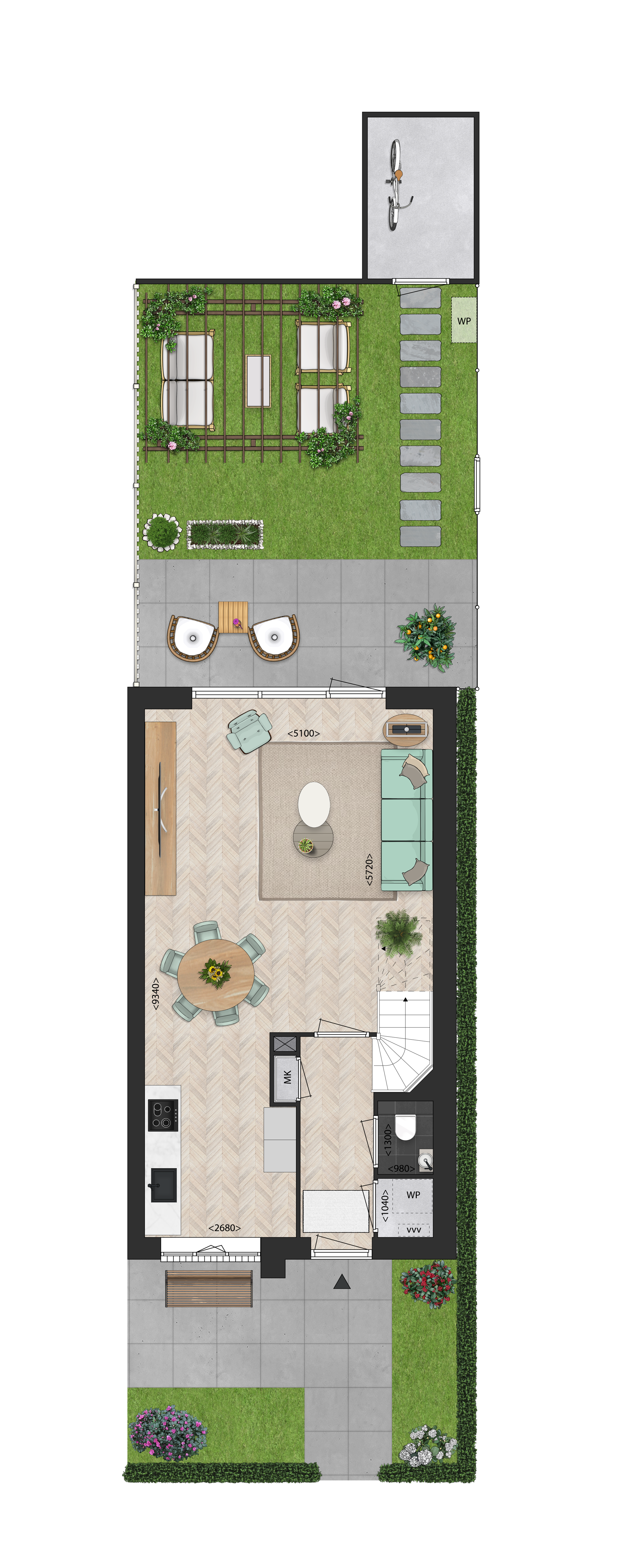Foto 3 van Twee-onder-een-kapwoning (Bouwnr. 37)
