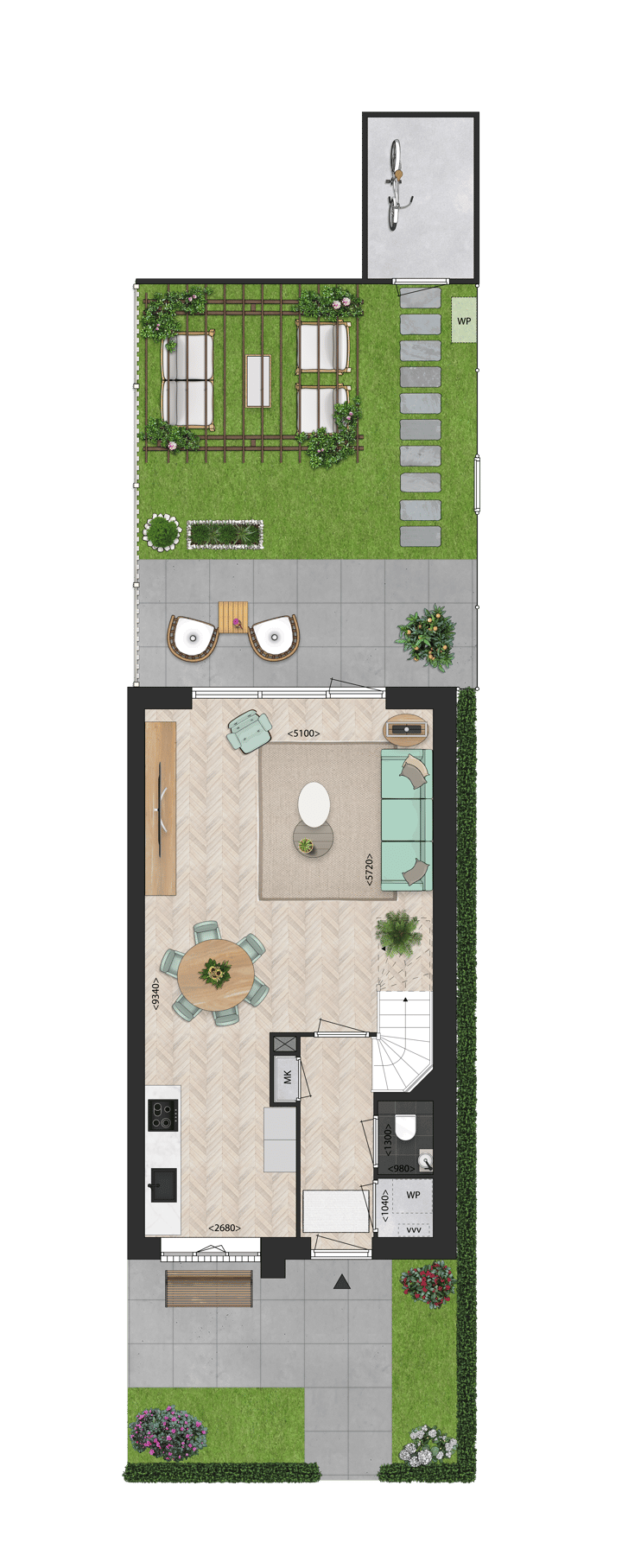 Foto 3 van Twee-onder-een-kapwoning (Bouwnr. 37)