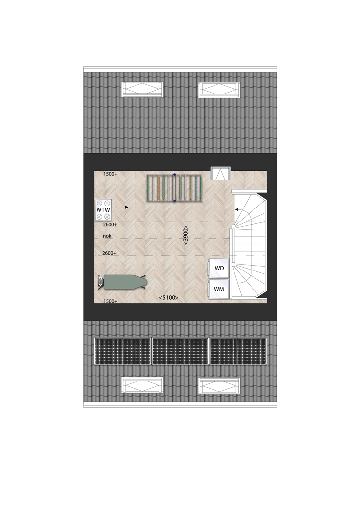 Foto 5 van Drie-onder-een-kapwoning (Bouwnr. 12)