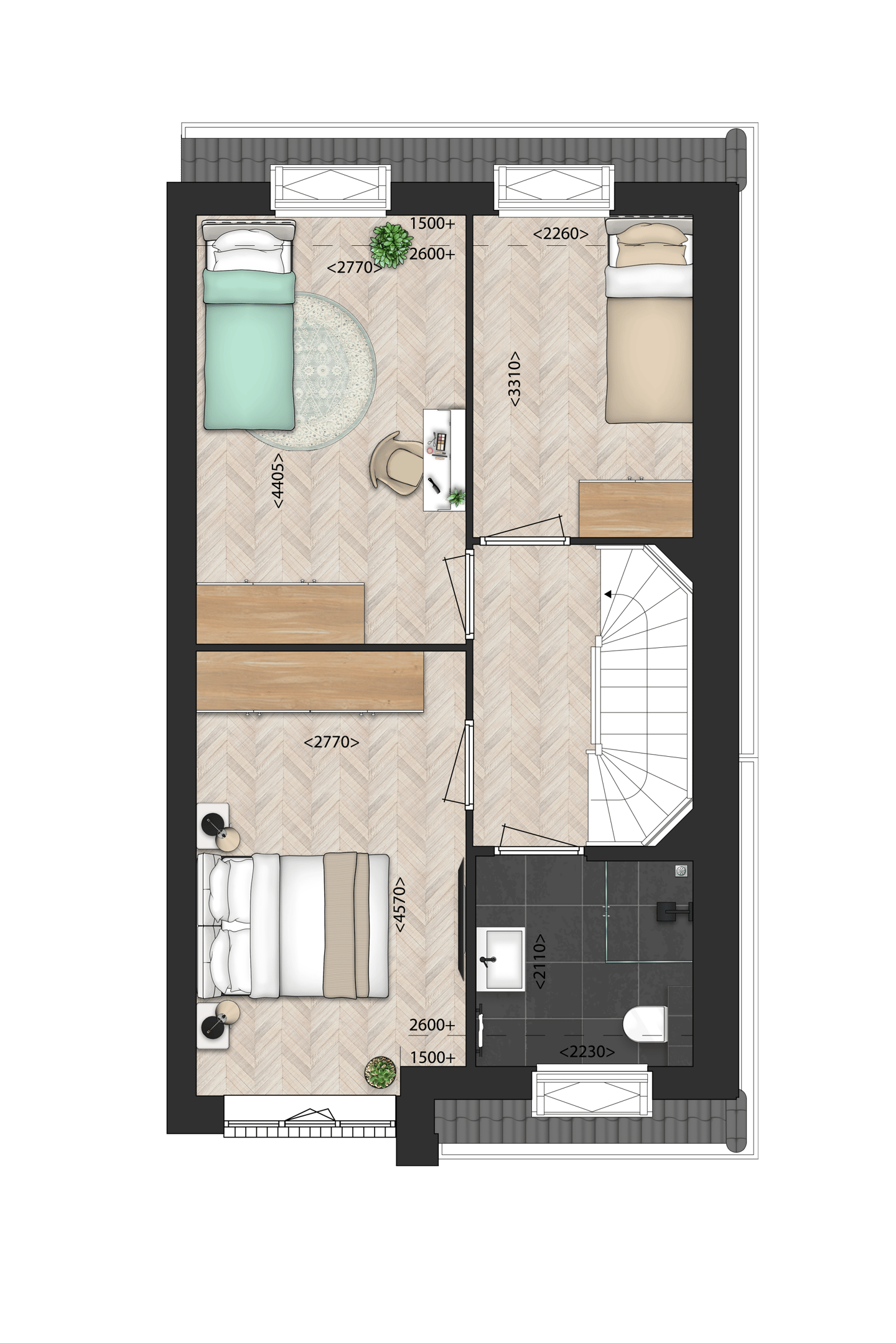 Foto 4 van Twee-onder-een-kapwoning (Bouwnr. 37)