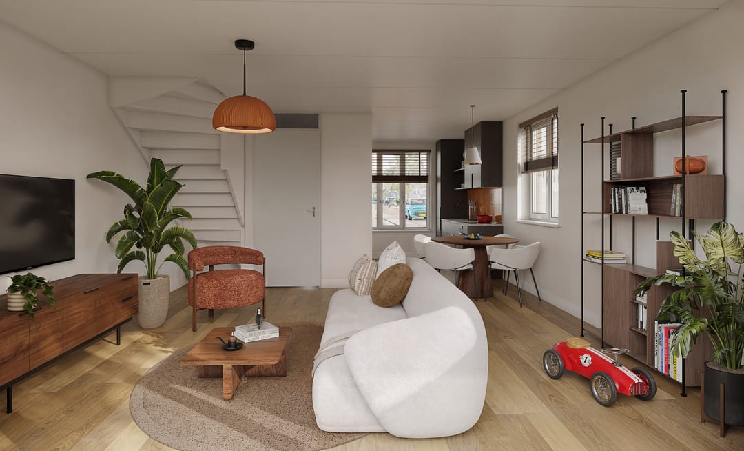 Foto 1 van Drie-onder-een-kapwoning (Bouwnr. 12)