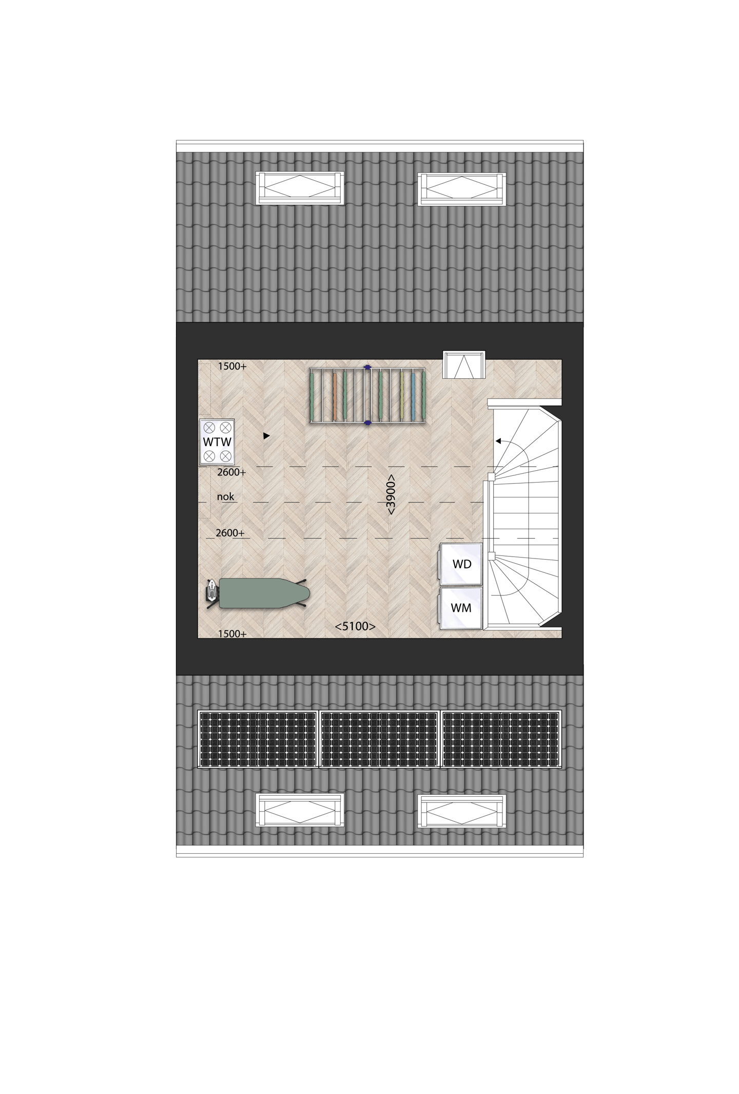 Foto 4 van Drie-onder-een-kapwoning (Bouwnr. 13)