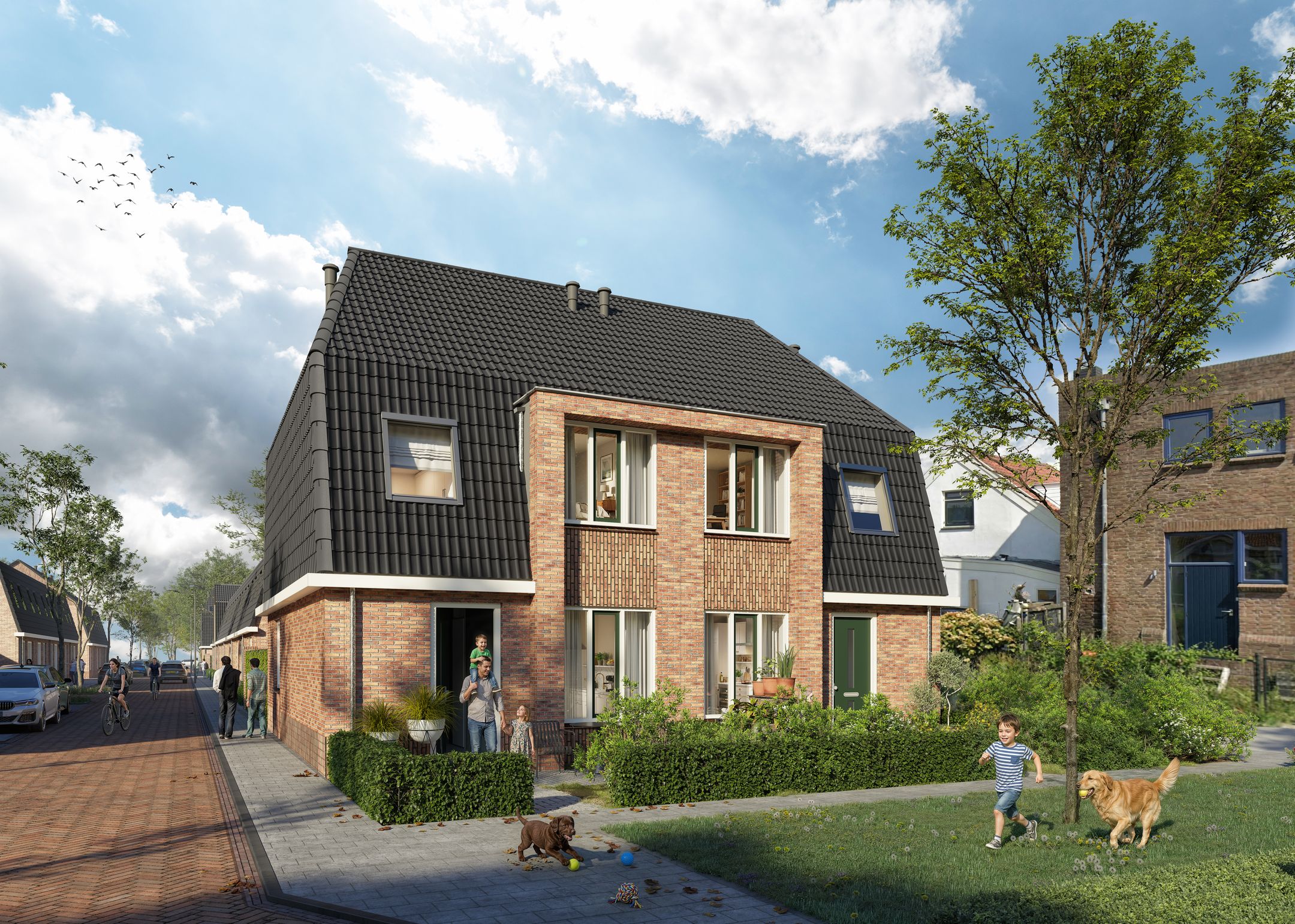 Foto 9 van Drie-onder-een-kapwoning (Bouwnr. 14)