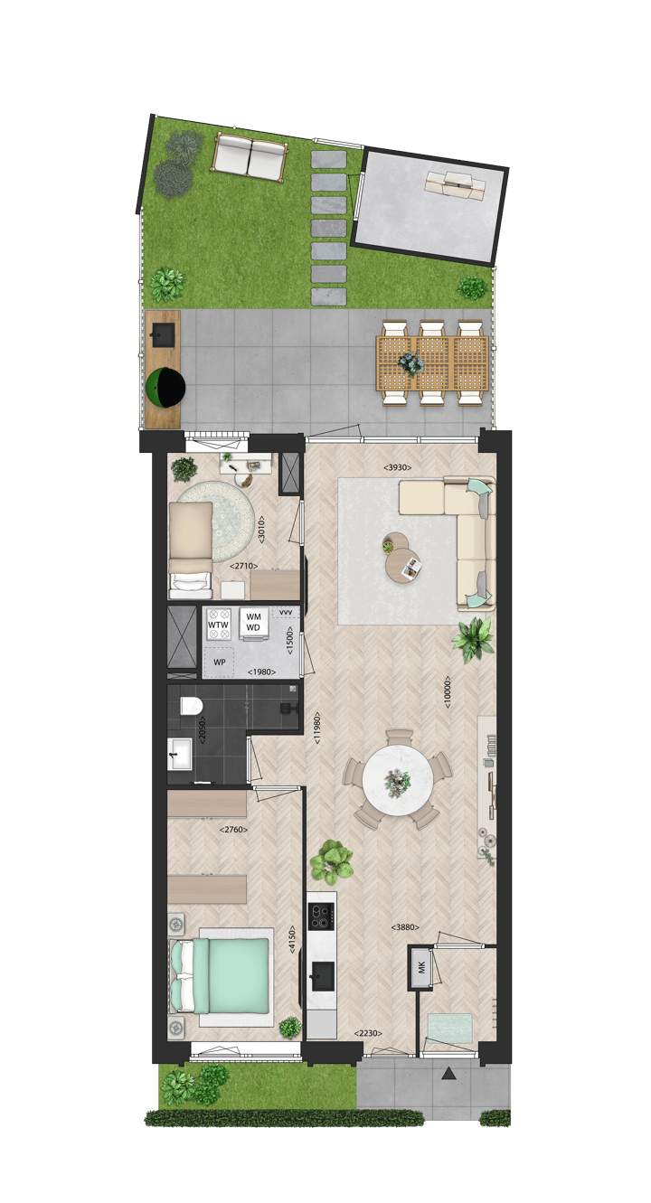 Foto 3 van Tussenappartement (Bouwnr. 40)