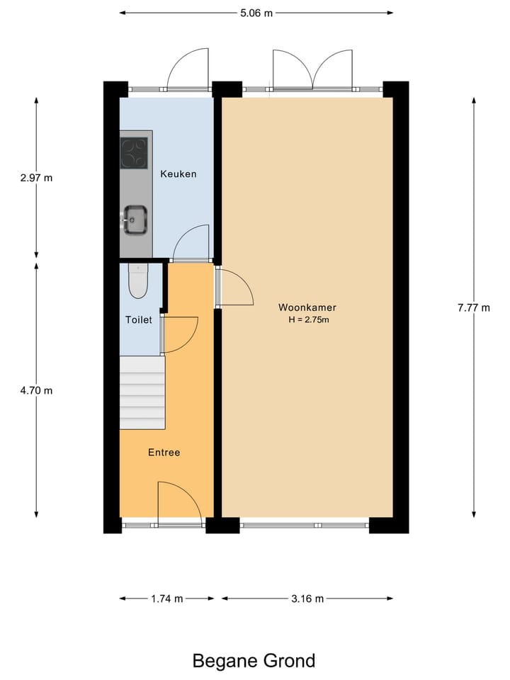 Tussenwoning te koop: Betje Wolffstraat 11, Dordrecht