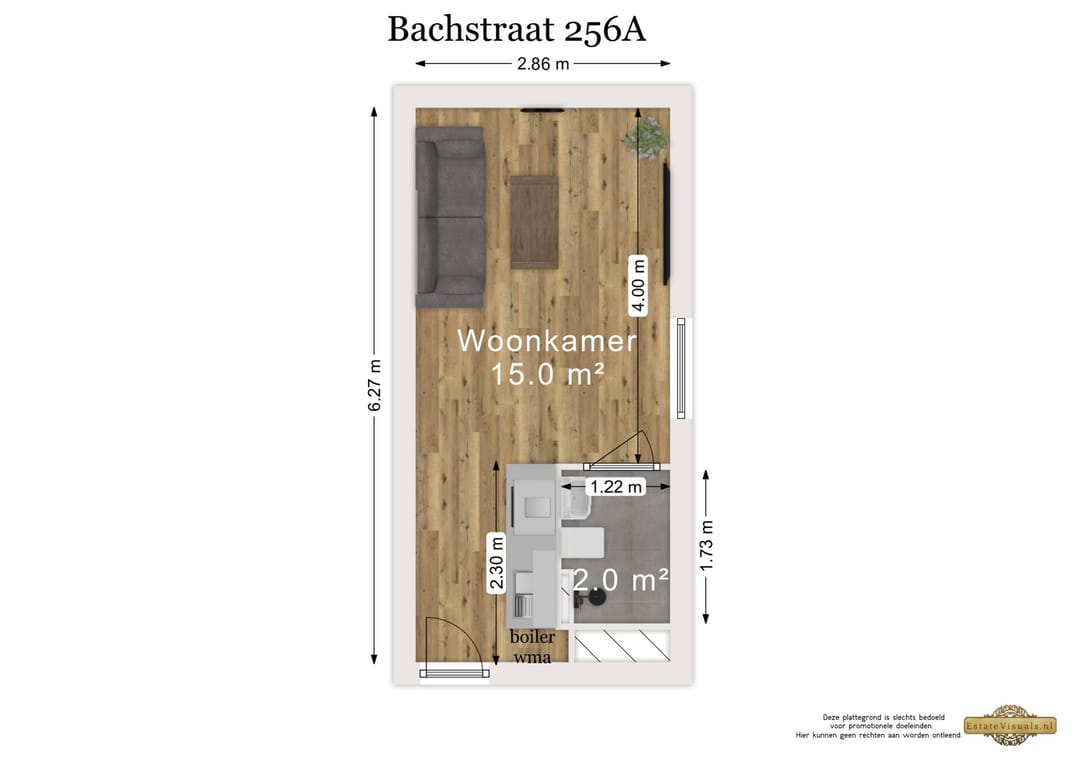 Foto 22 van Bachstraat 256-A