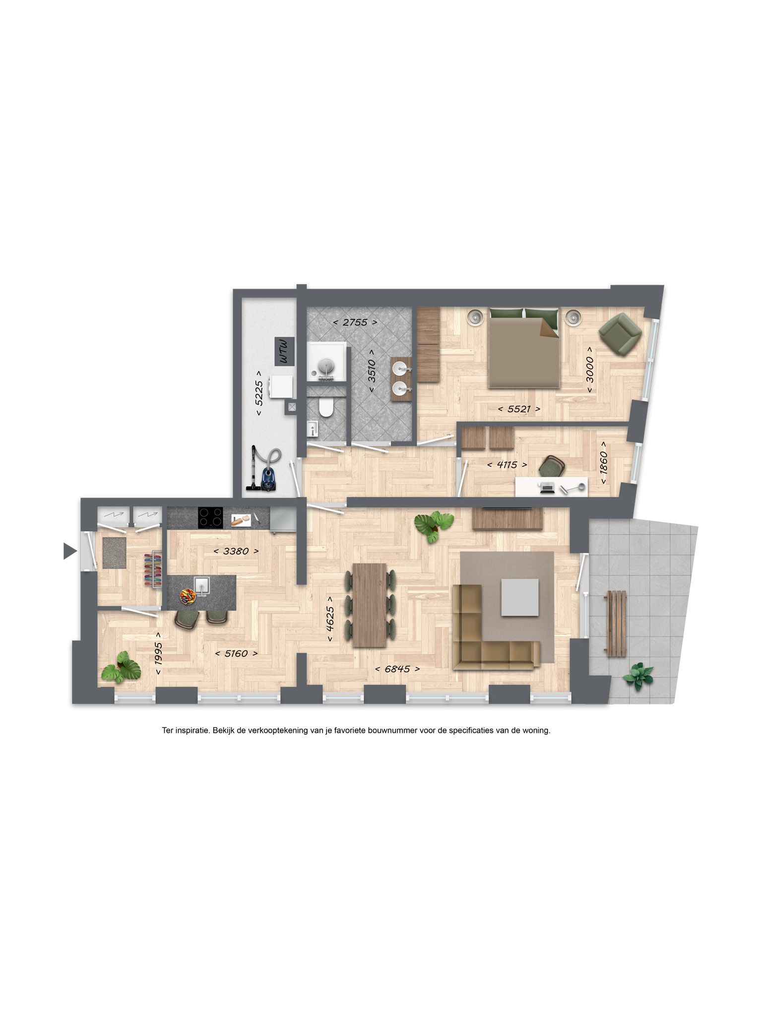 Photo 6 of 3- kamer appartement (Bouwnr. 290)