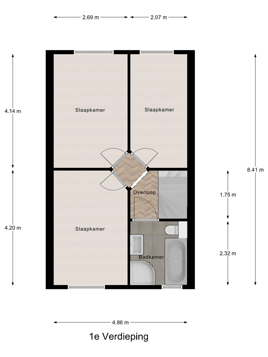 Spacious Terraced Home with A-Label Energy Rating in Family-Friendly Overkroeten — 41