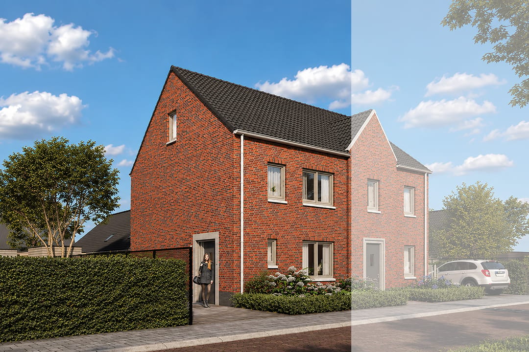 Foto 1 van Halfvrijstaande gezinswoningen Type A1 (Bouwnr. 9)