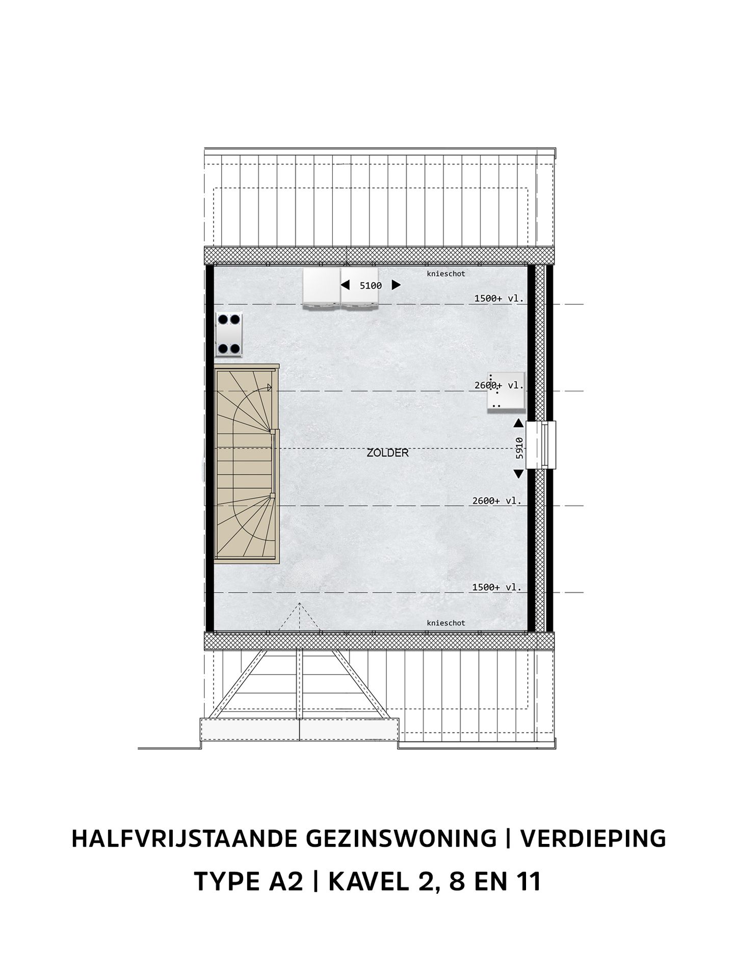 Photo 10 of Halfvrijstaande gezinswoningen Type A2 (Bouwnr. 2)