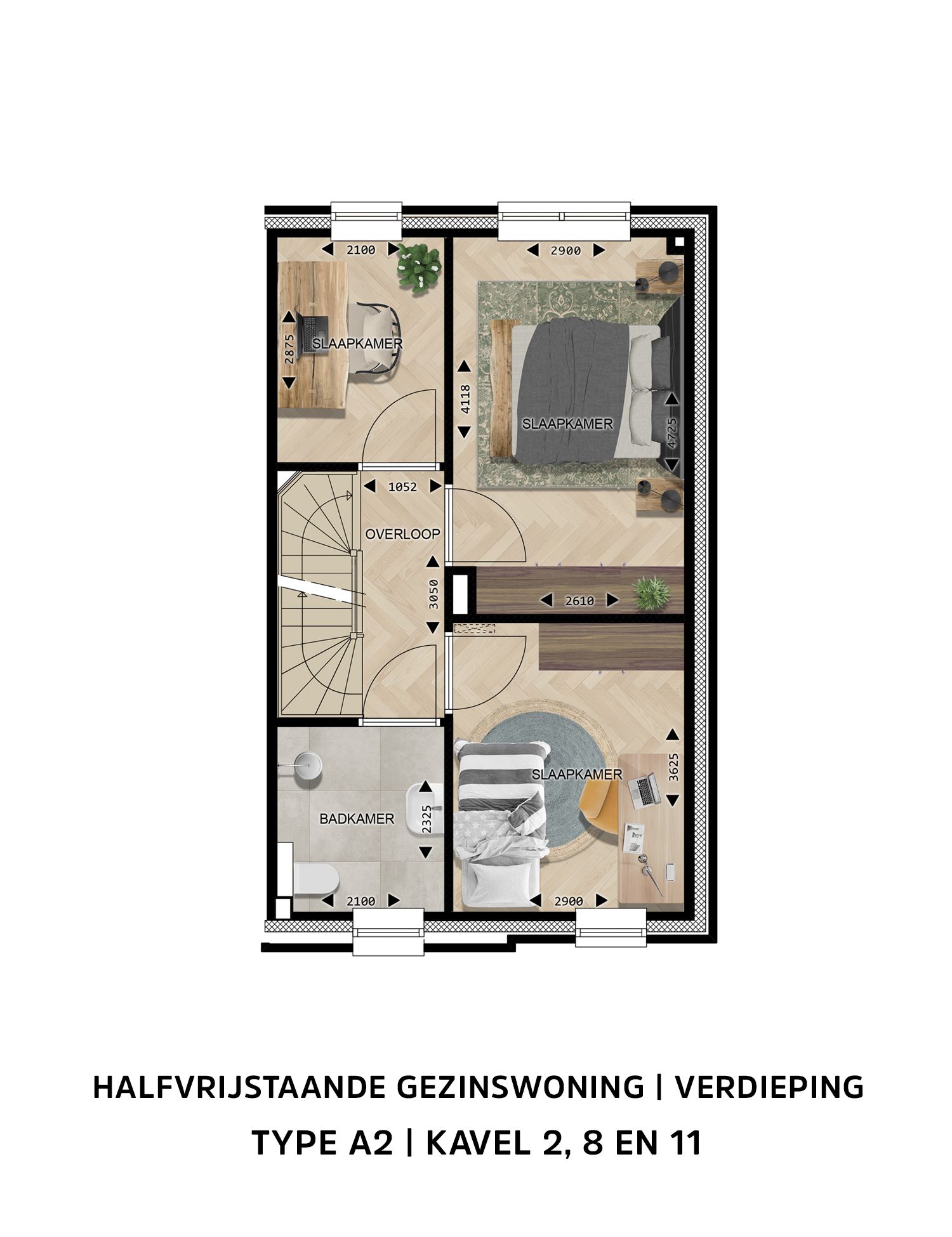 Photo 9 of Halfvrijstaande gezinswoningen Type A2 (Bouwnr. 2)