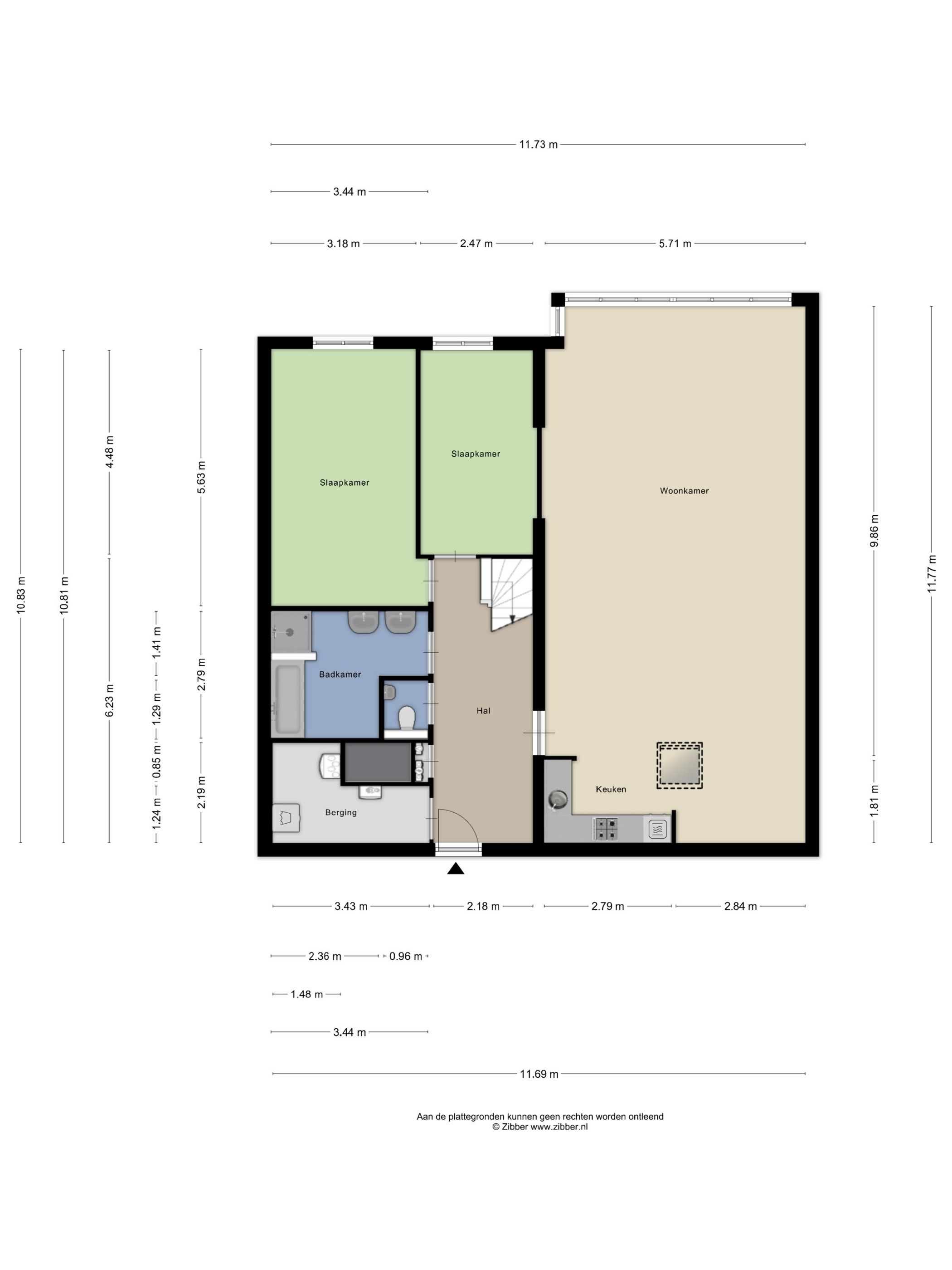Spacious Double Upper Floor Apartment with Large Rooftop Terrace in Villa Delta Complex — 39